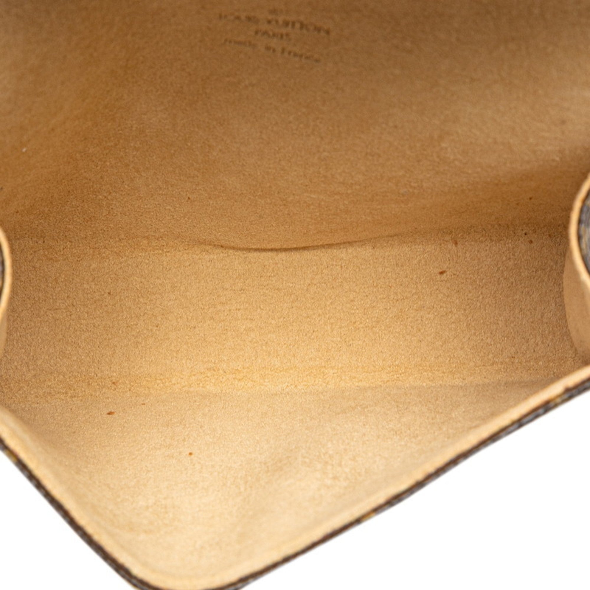 Louis Vuitton Brown Pvc Leather Pochette Sling Bag (Pre-Owned)