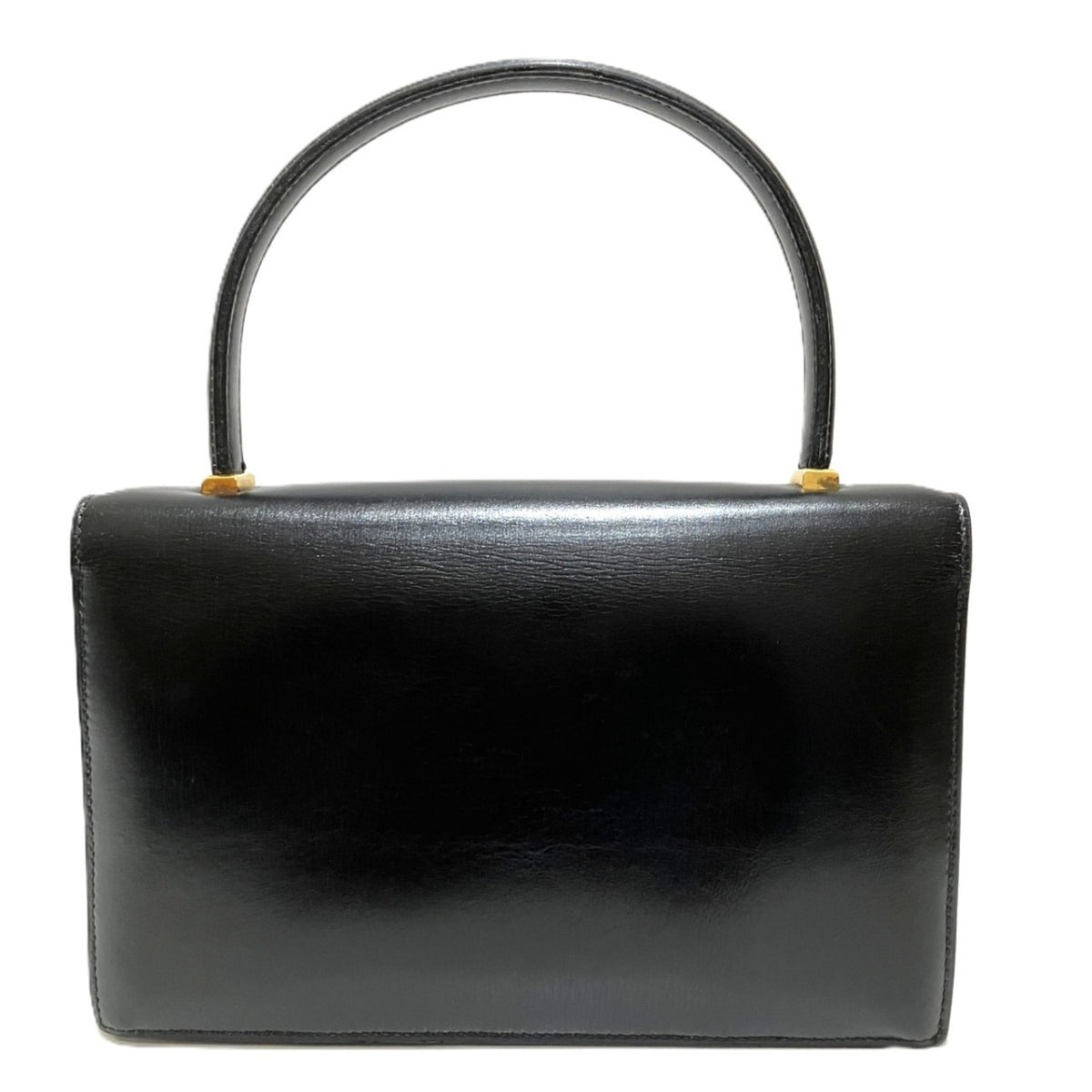 Hermes Piano Black Box Calf Leather Handbag (Pre-Owned)