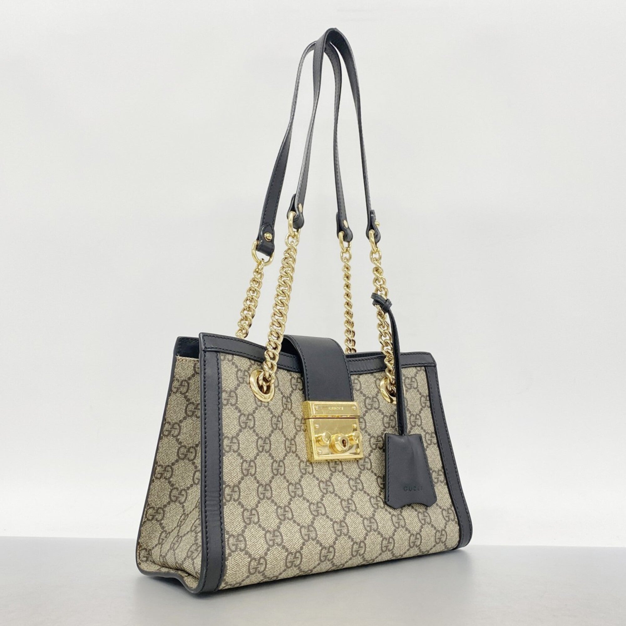 Gucci Black Brown Pvc Shoulder Bag (Pre-Owned)
