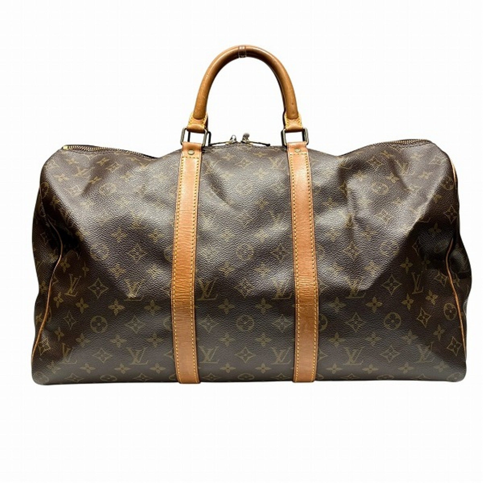 Louis Vuitton Brown Monogram Boston Bag Handbag (Pre-Owned)