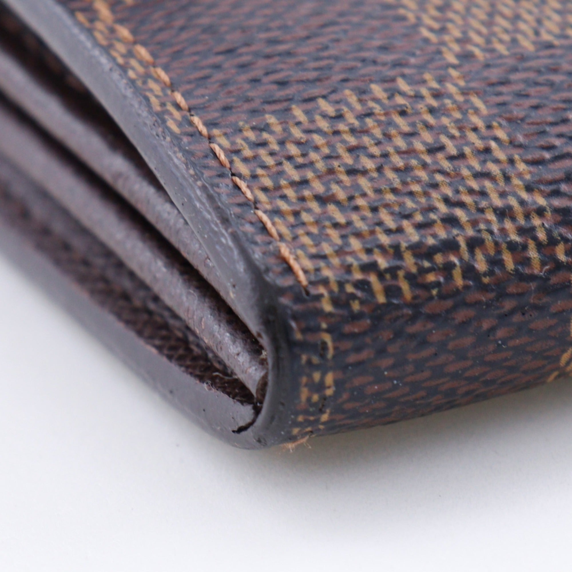 Louis Vuitton Brown Damier Canvas Long Wallet (Bi-Fold) (Pre-Owned)