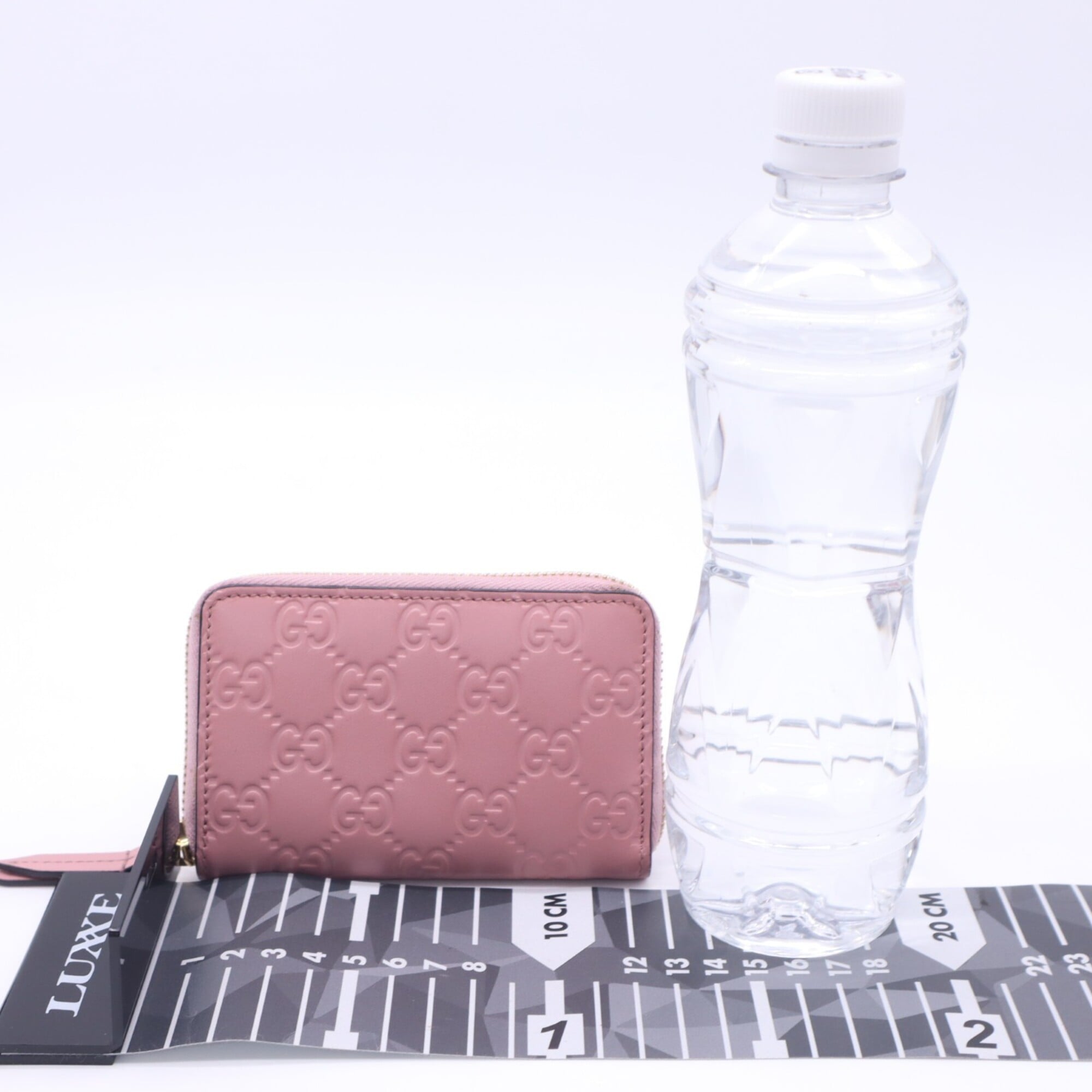 Gucci Pink Leather Coin Purse/Coin Case (Pre-Owned)