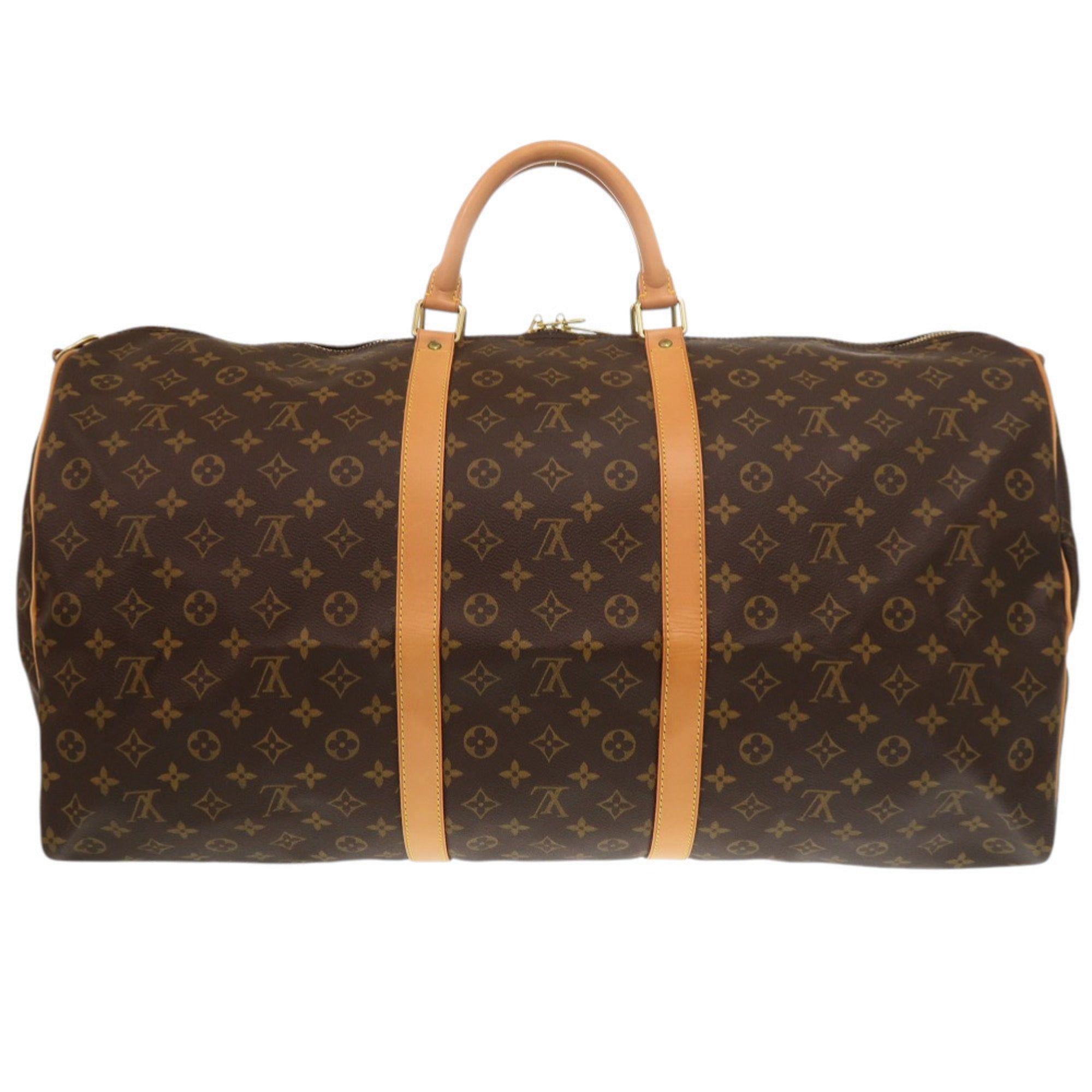 Louis Vuitton Brown Monogram Canvas Boston Bag (Pre-Owned)