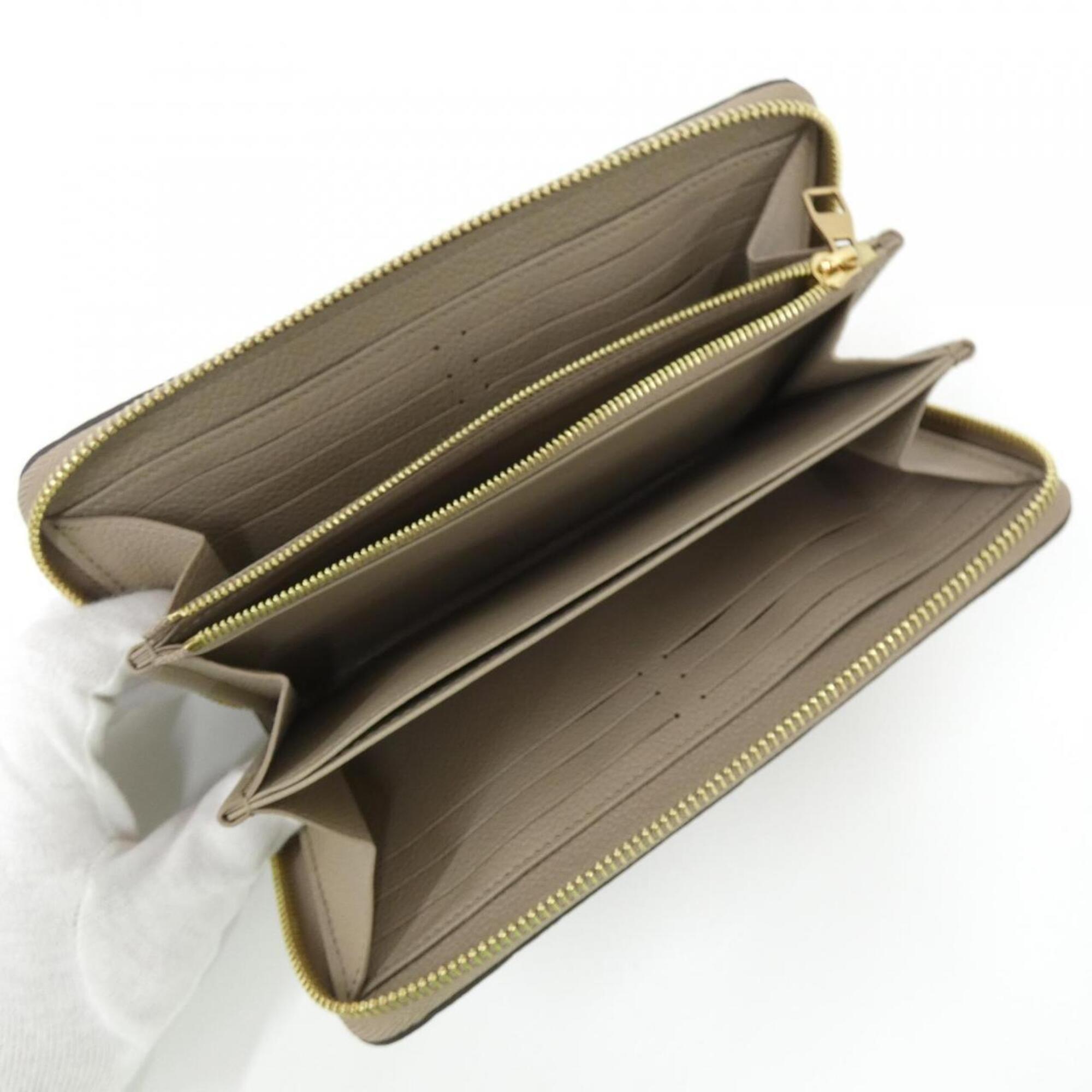 Louis Vuitton Tourterelle Leather Long Wallet (Bi-Fold) (Pre-Owned)
