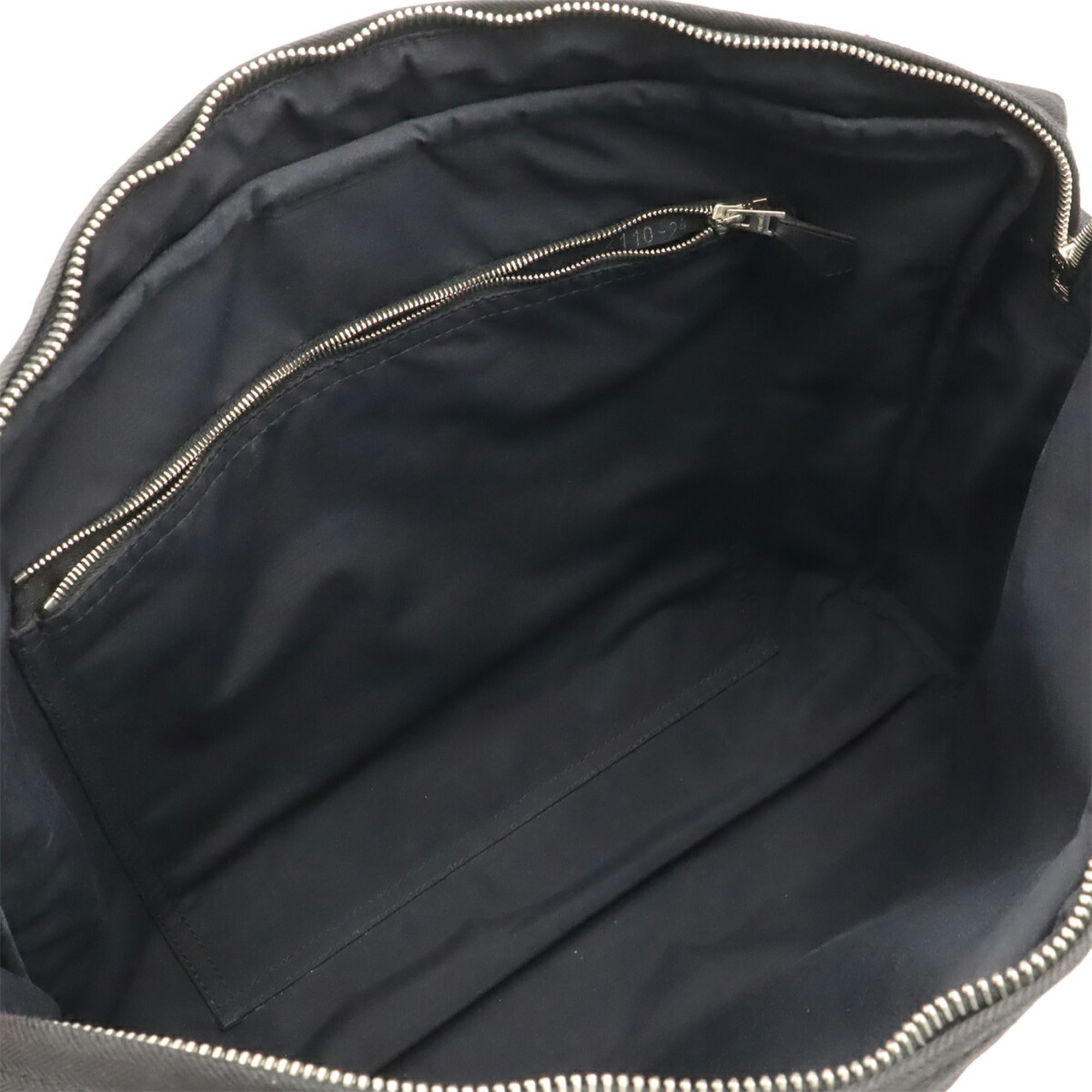 Hermes Acapulco Black Nylon Leather Handbag Shoulder Bag (Pre-Owned)