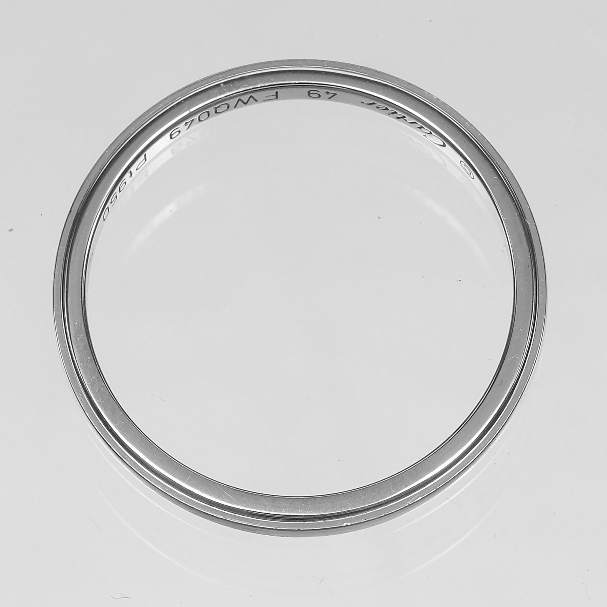 Cartier Platinum 950 Band Ring (Pre-Owned)