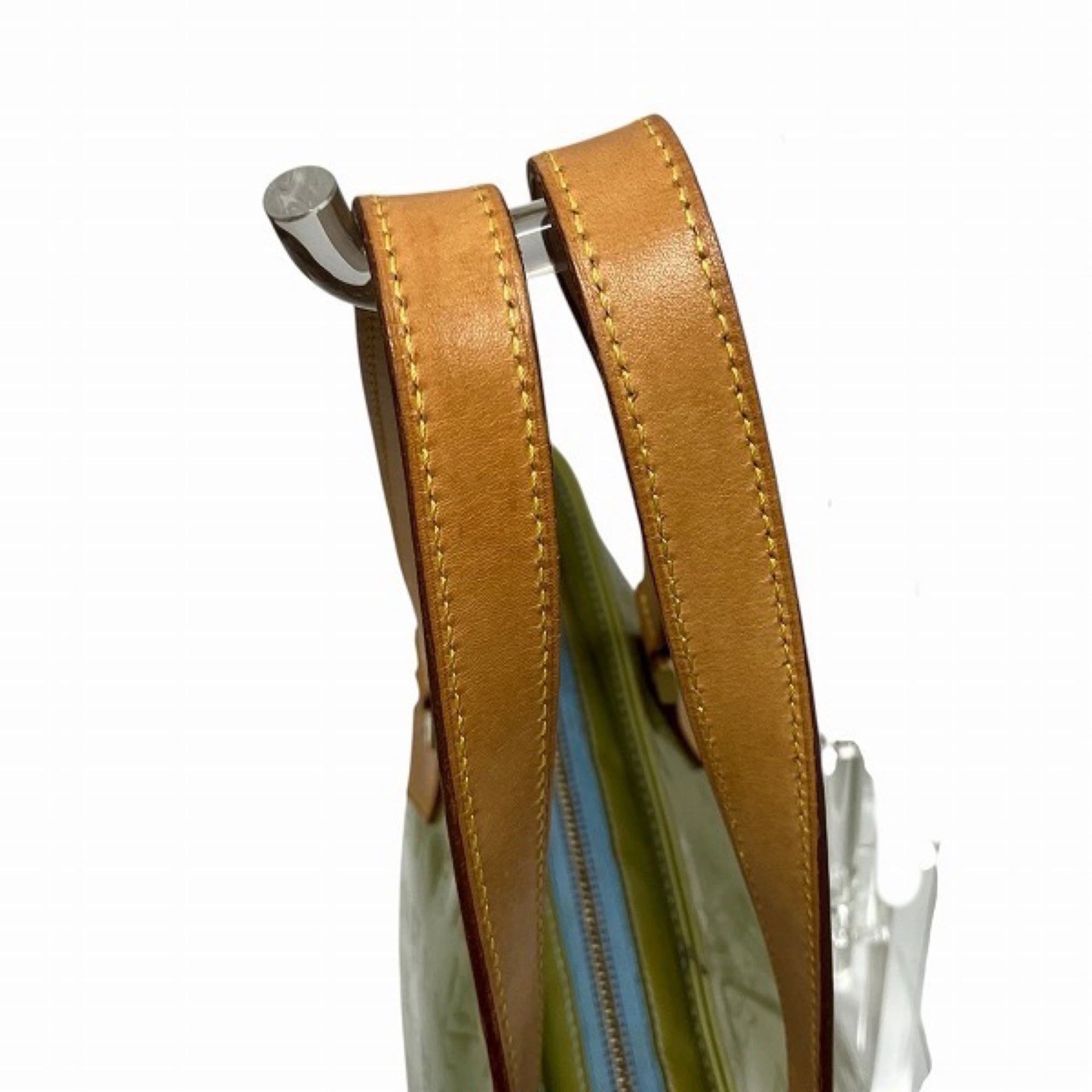 Louis Vuitton Galle Green Patent Leather Tote Bag (Pre-Owned)