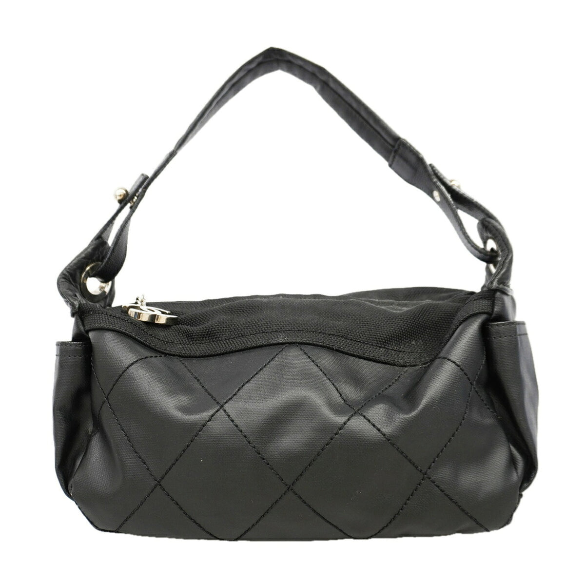 Chanel Black Leather Shoulder Bag (Pre-Owned)