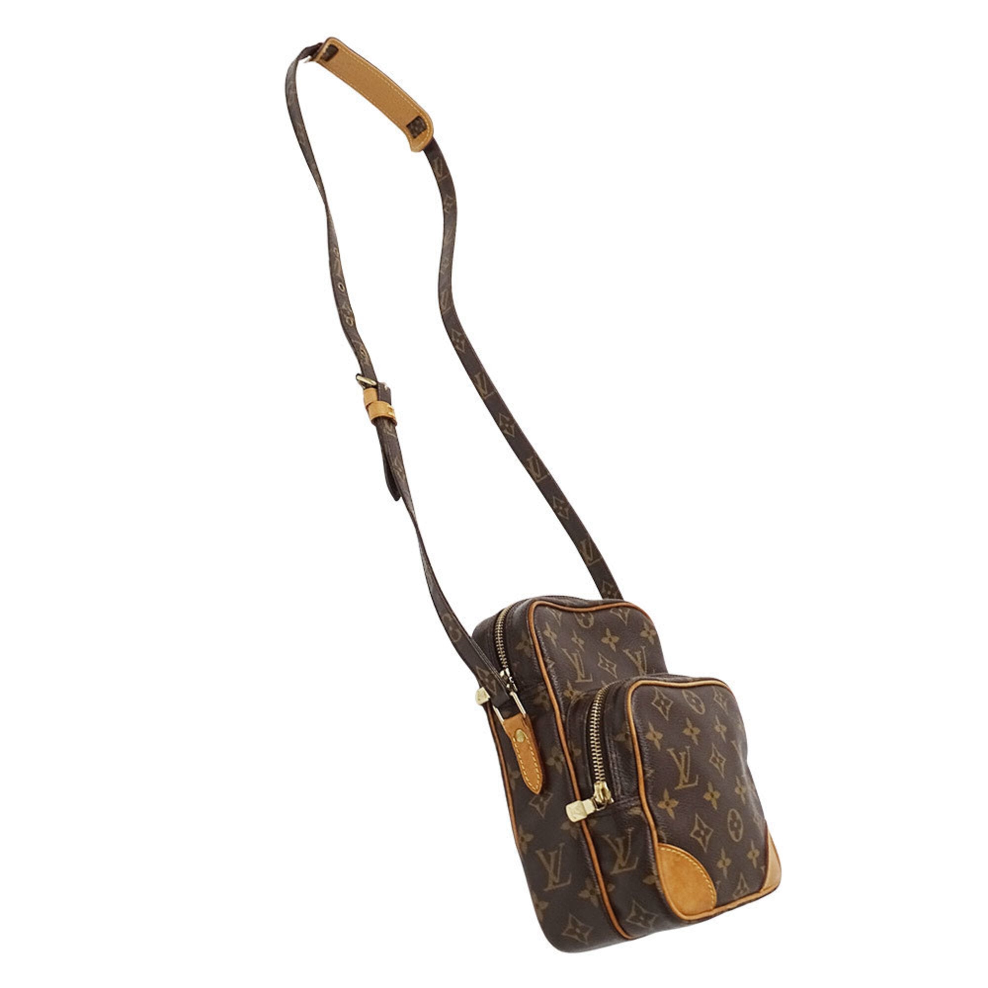 Louis Vuitton Brown Monogram Canvas Shoulder Bag (Pre-Owned)