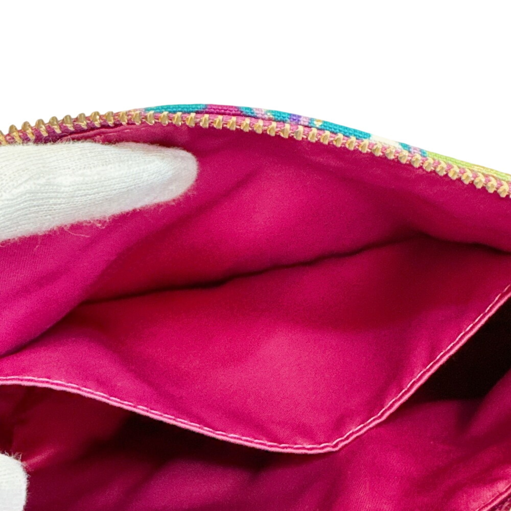Coach Multi-Color Canvas Pochette Pouch Shoulder Bag (Pre-Owned)