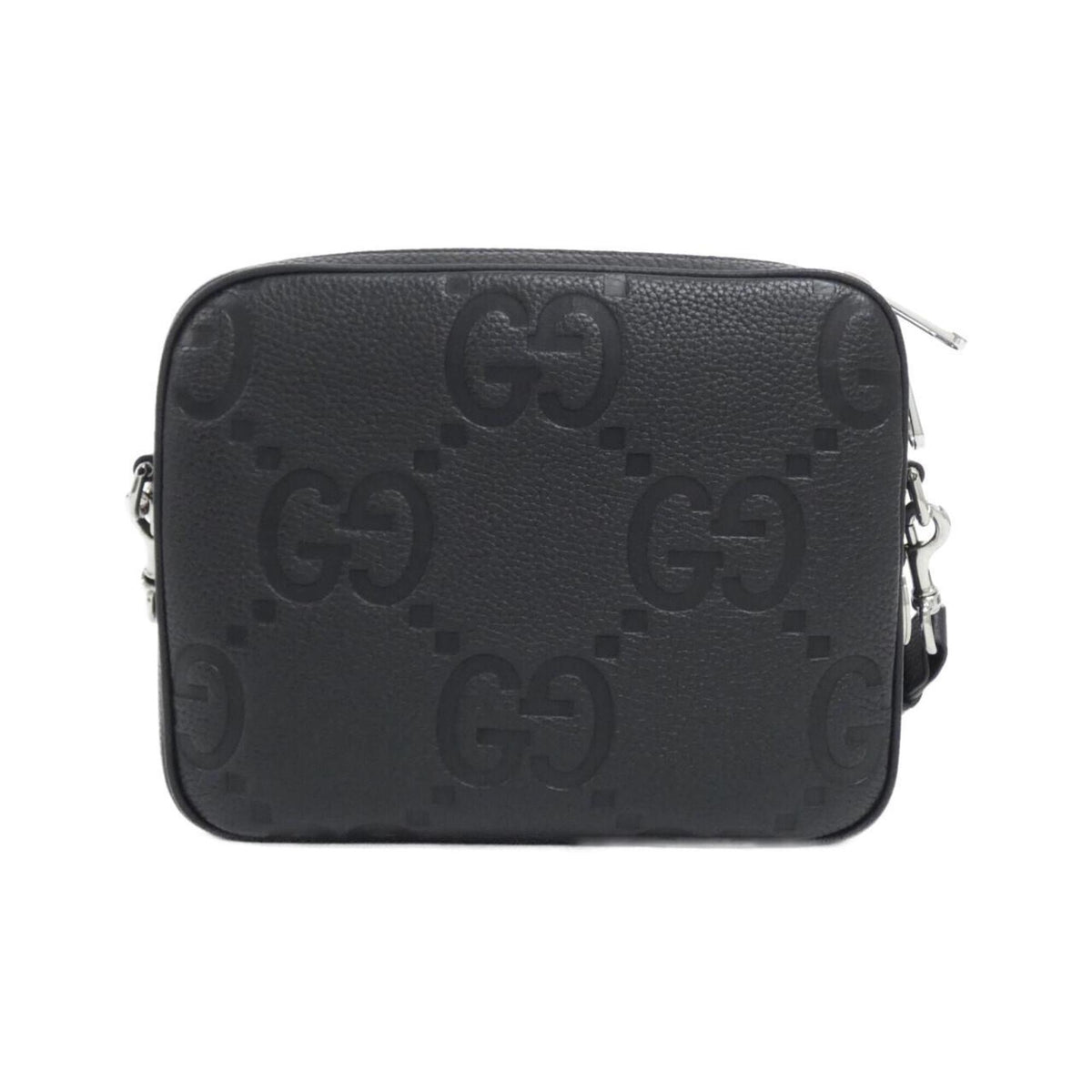 Gucci Black Gg Leather Shoulder Bag (Pre-Owned)
