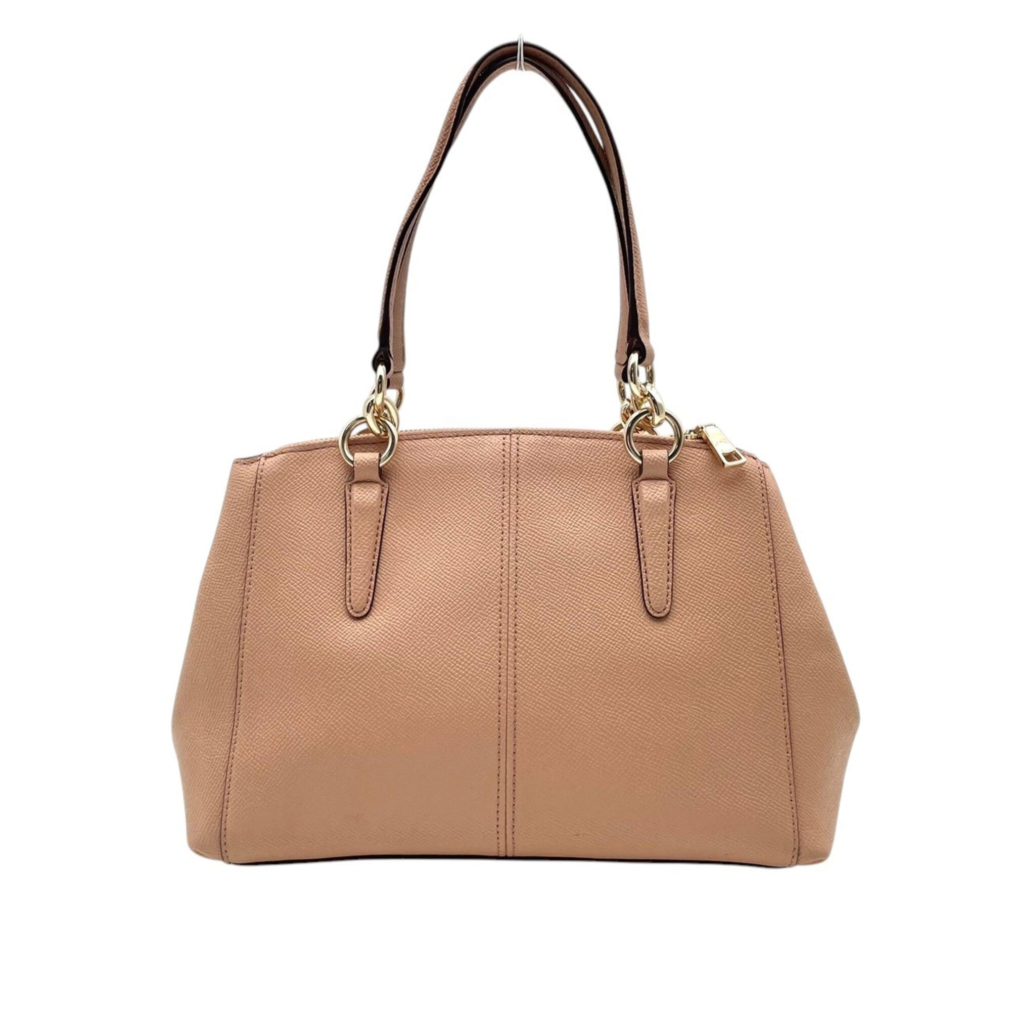 Coach Light Pink Leather Handbag Shoulder Bag (Pre-Owned)