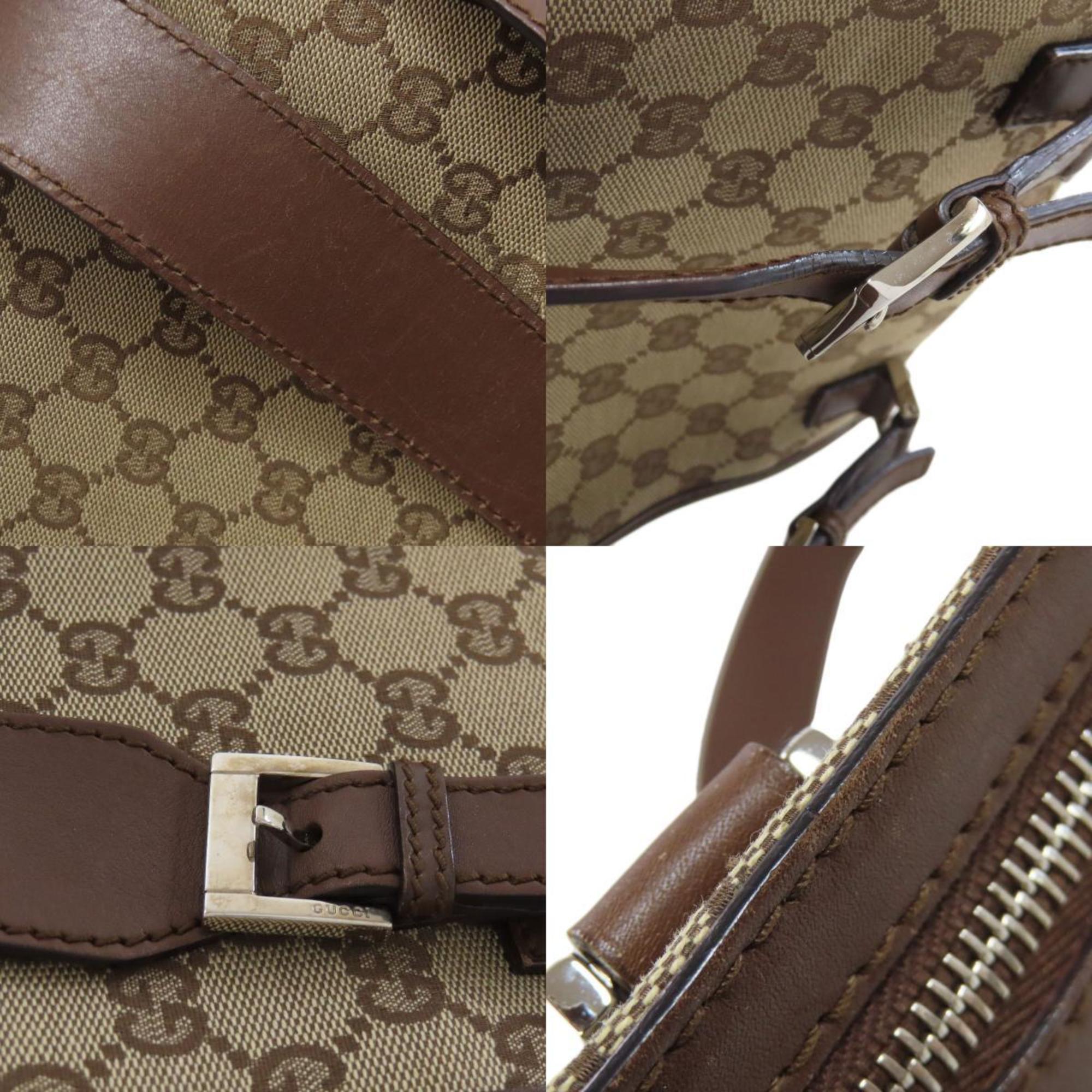 Gucci Brown Canvas Shoulder Bag (Pre-Owned)