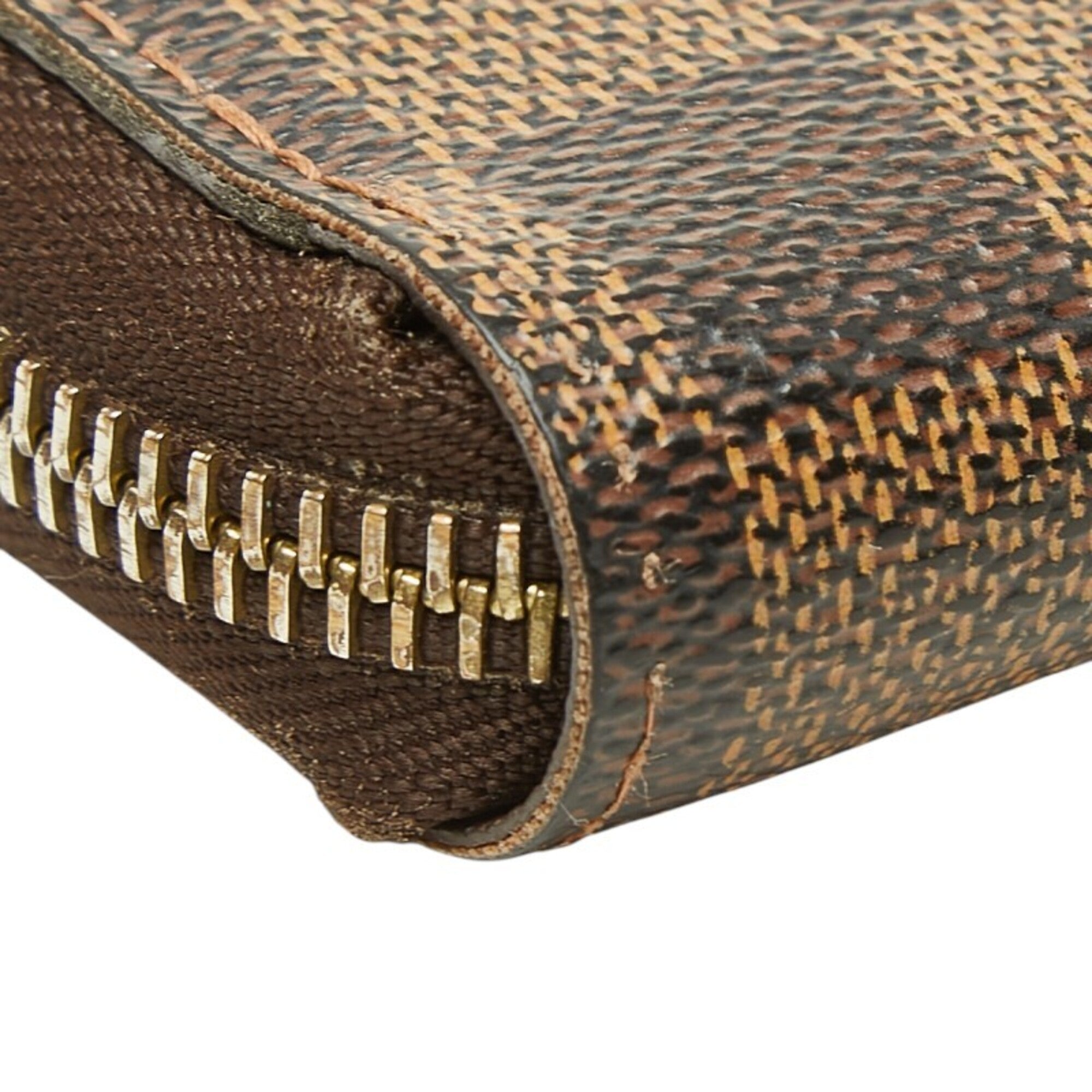 Louis Vuitton Brown Pvc Leather Long Wallet (Bi-Fold) (Pre-Owned)