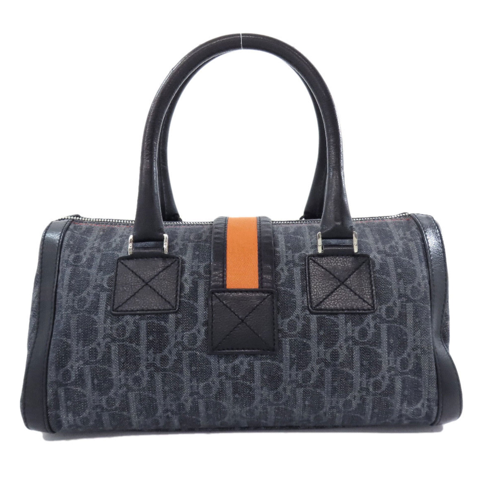 Christian Dior Black Canvas Leather Handbag (Pre-Owned)