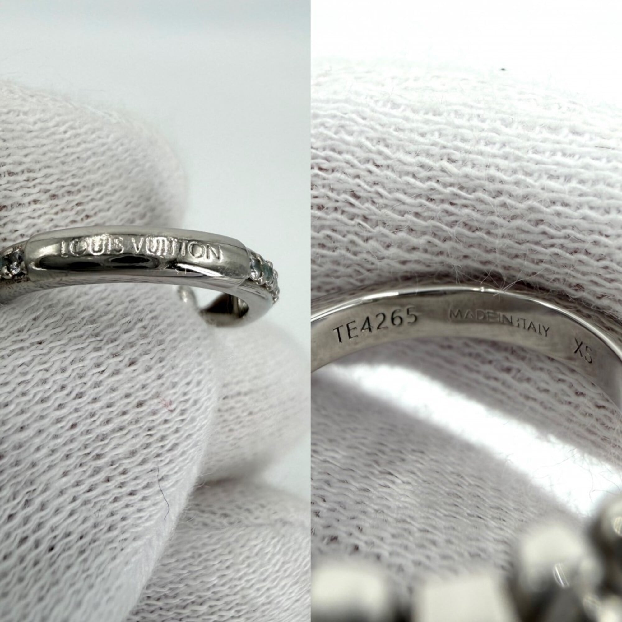 Louis Vuitton Silver Band Ring (Pre-Owned)