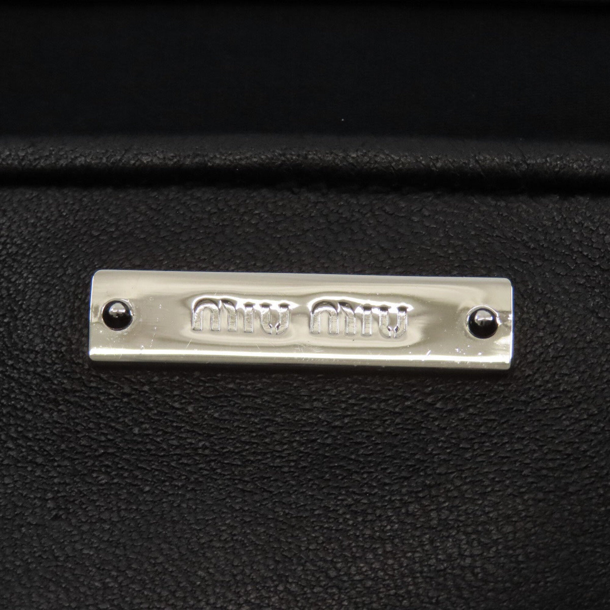 Miu Miu Black Leather Handbag (Pre-Owned)