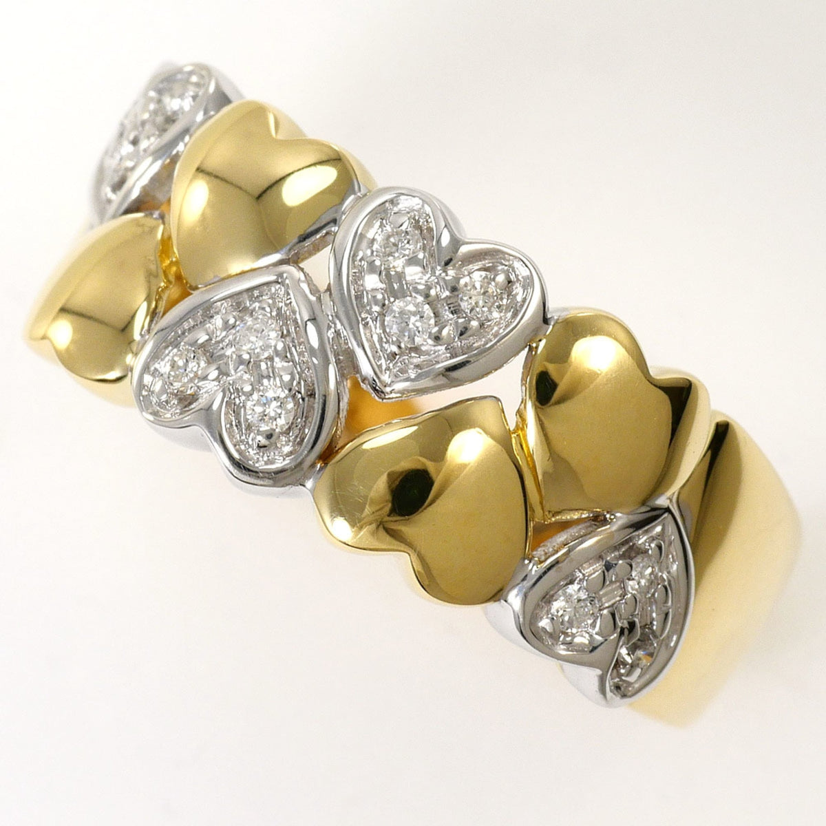 Unbranded White Gold Yellow Gold Yellow Gold (18K) White Gold (18K) Band Ring (Pre-Owned)