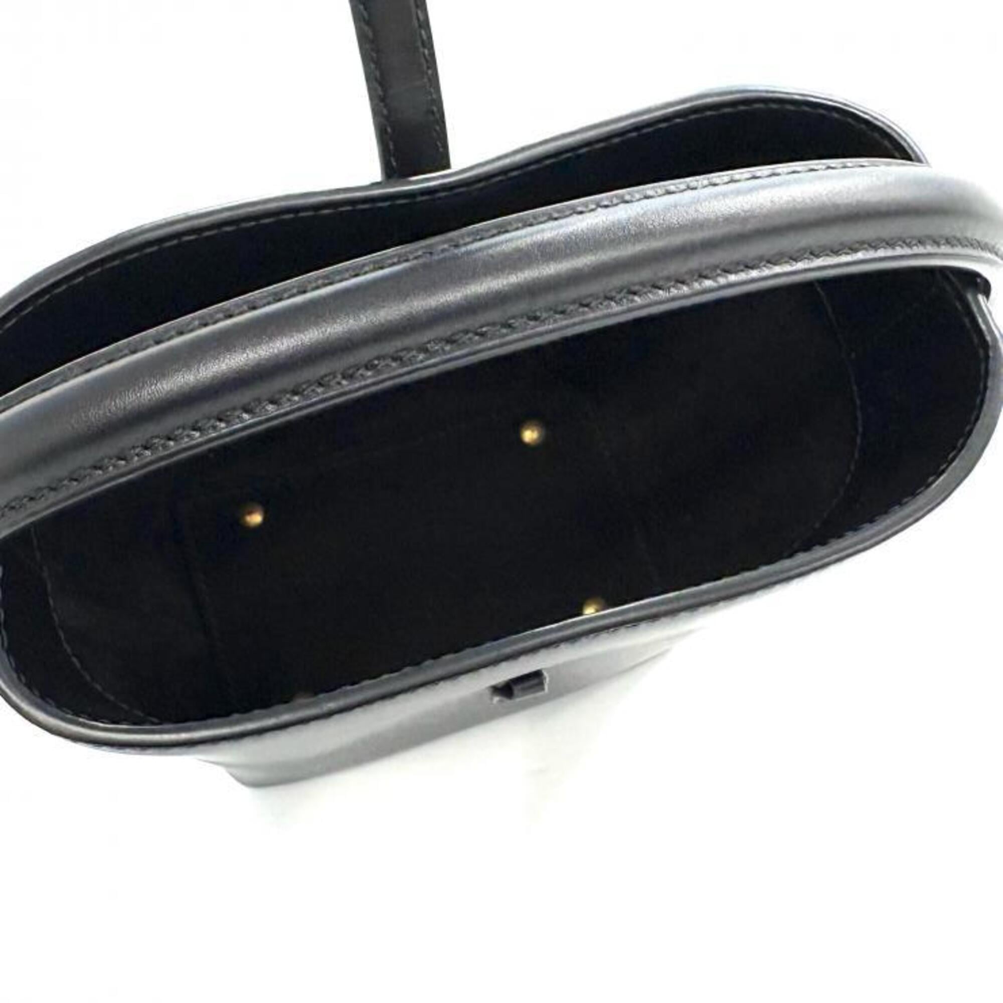 Saint Laurent Black Suede Leather Handbag (Pre-Owned)