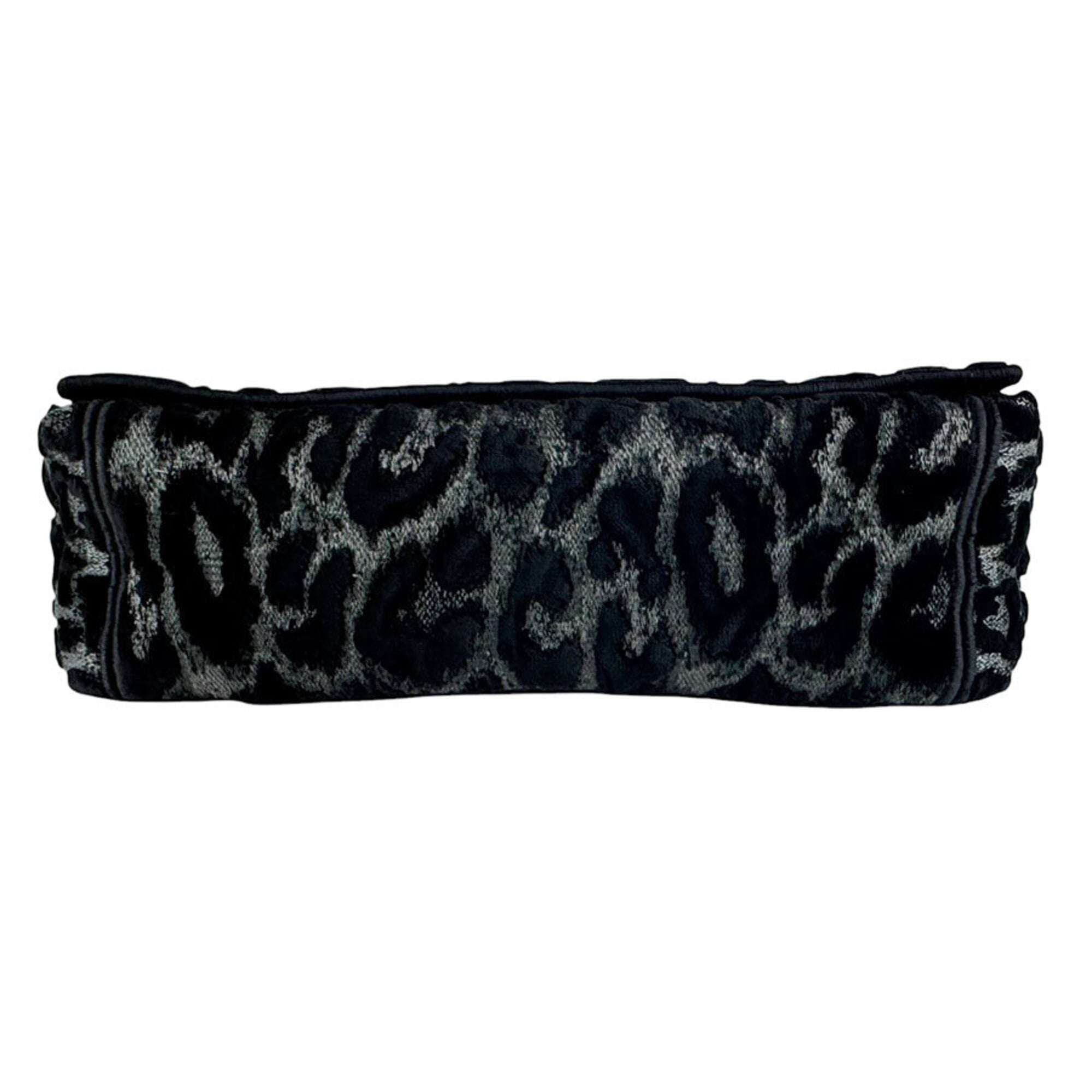 Christian Dior Black Velvet Shoulder Bag (Pre-Owned)