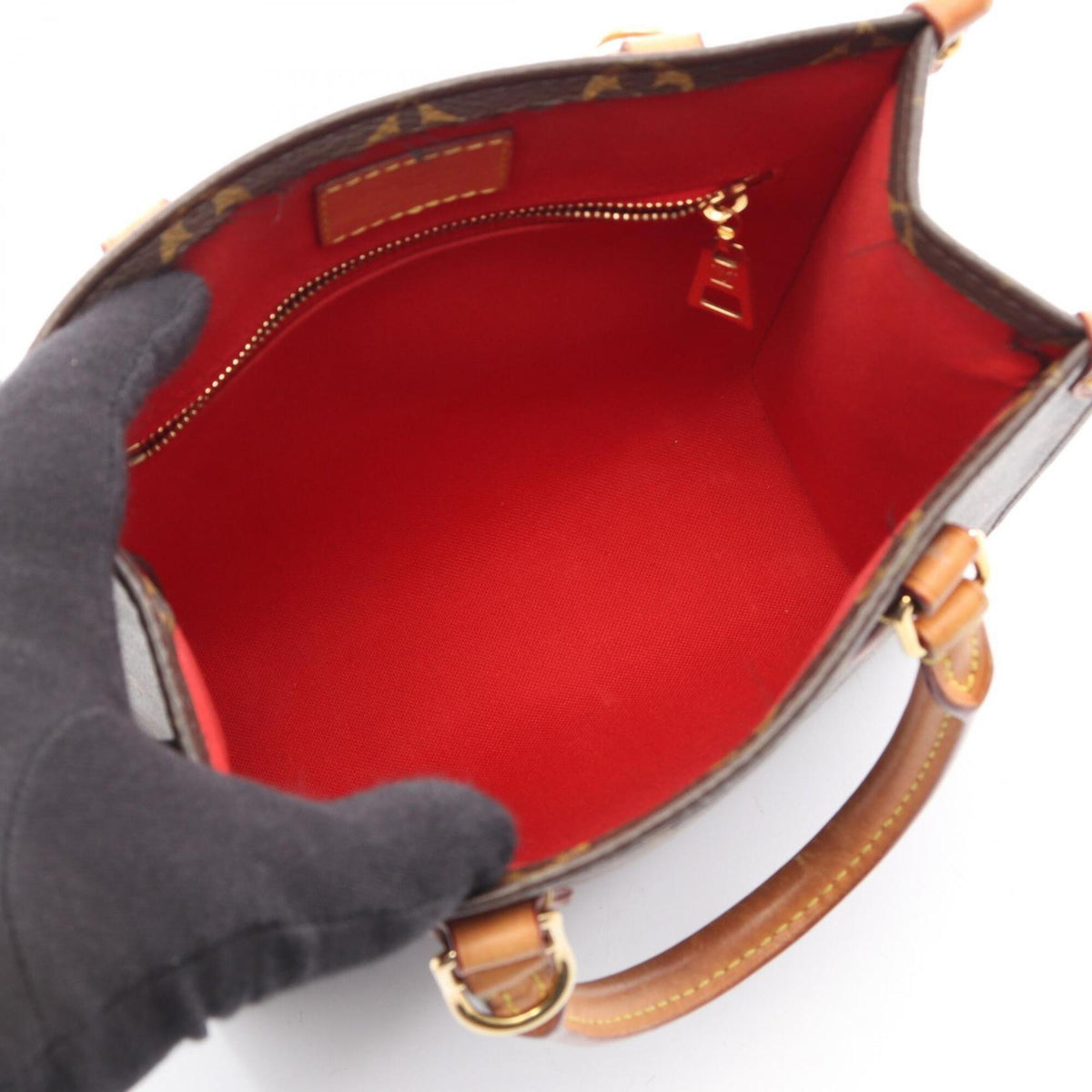 Louis Vuitton Brown Coated Canvas Leather Handbag (Pre-Owned)