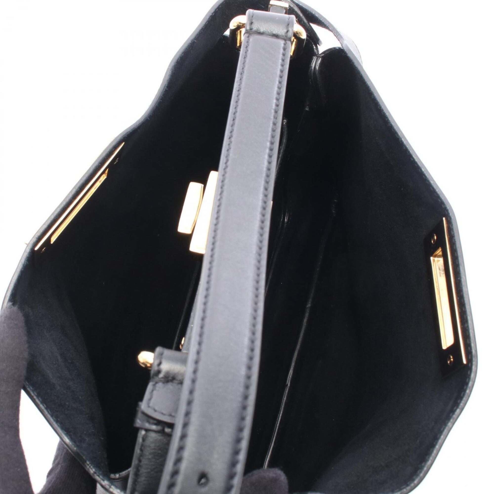 Fendi Black Leather Handbag (Pre-Owned)
