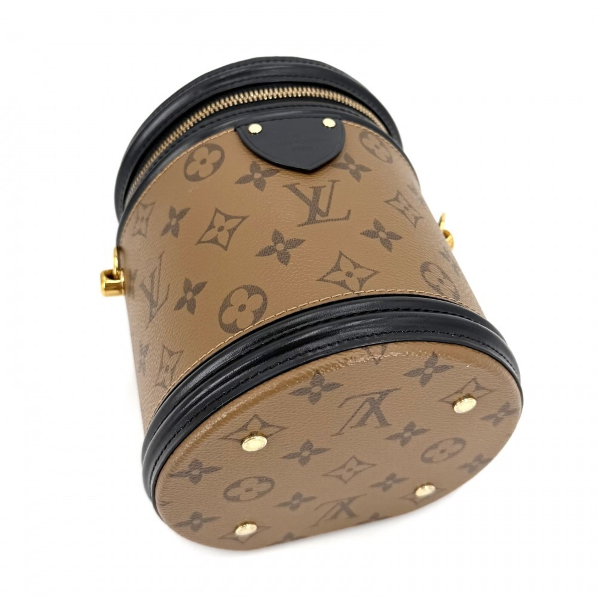 Louis Vuitton Black Brown Monogram Monogram Reverse Handbag Shoulder Bag Vanity Bag (Pre-Owned)