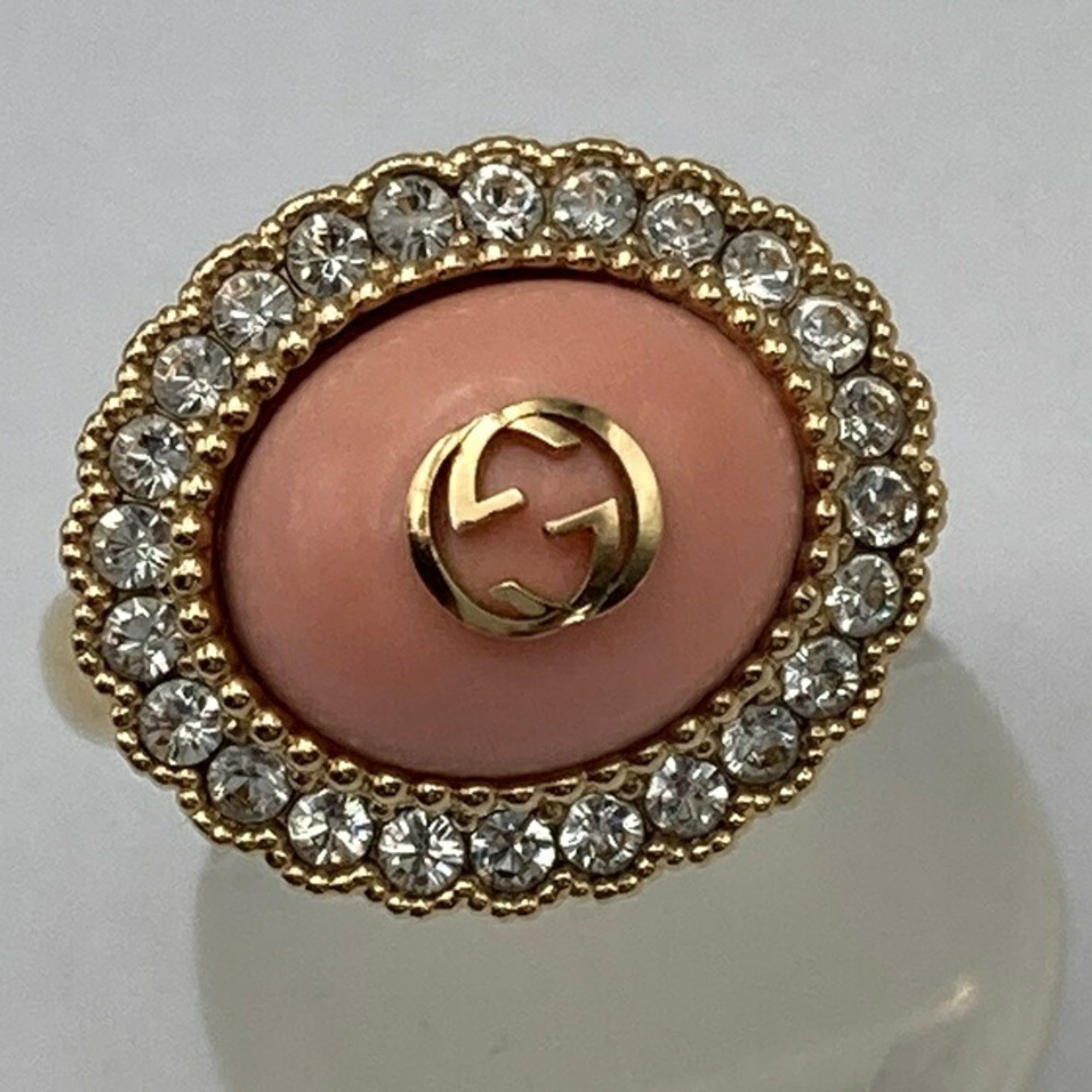 Gucci Pink Metal Band Ring (Pre-Owned)