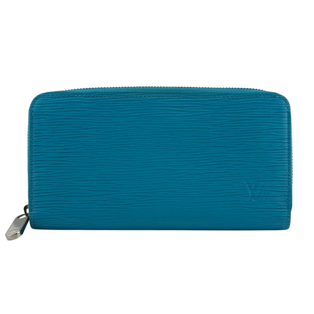 Louis Vuitton Turquoise Leather Long Wallet (Bi-Fold) (Pre-Owned)