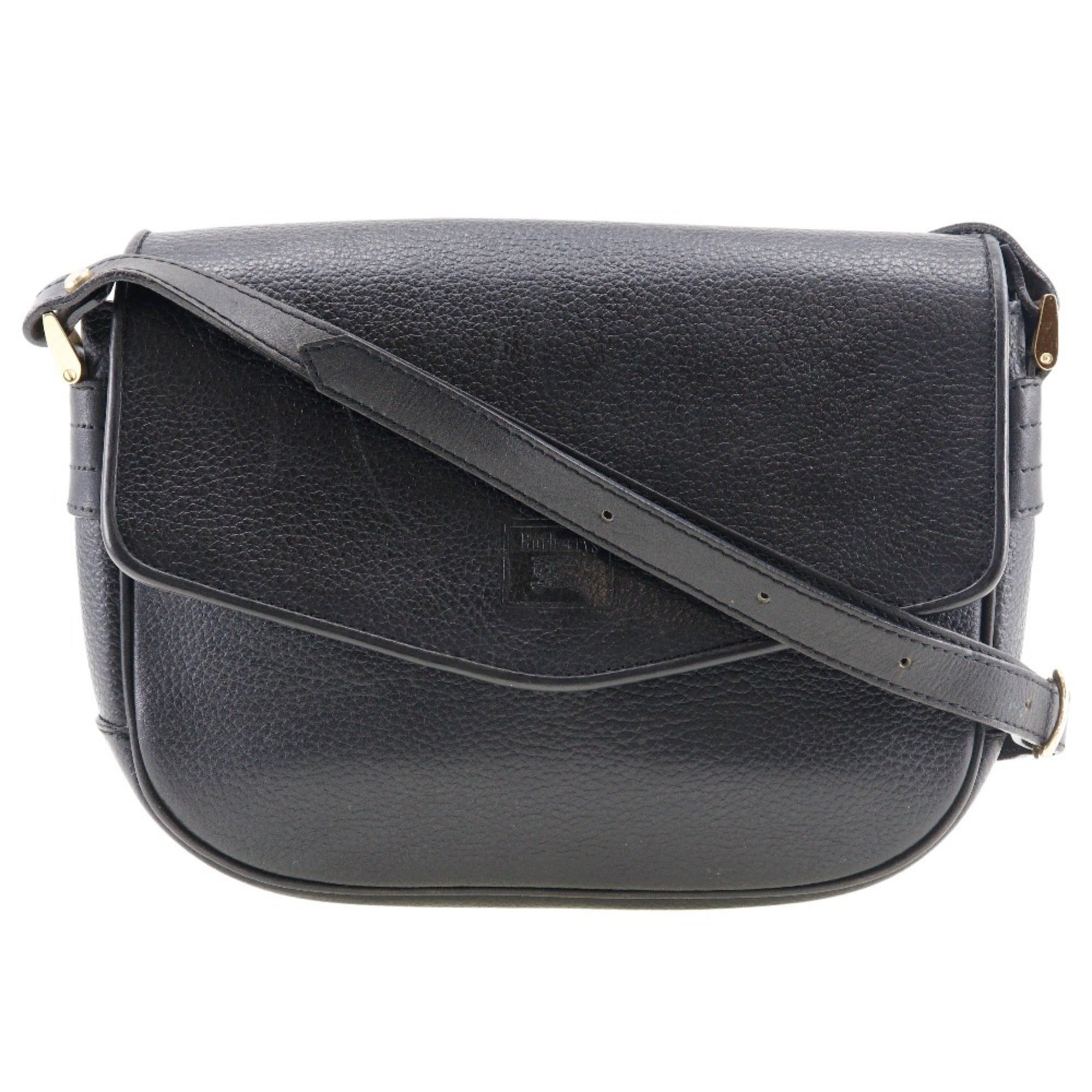 Burberry Black Leather Shoulder Bag (Pre-Owned)