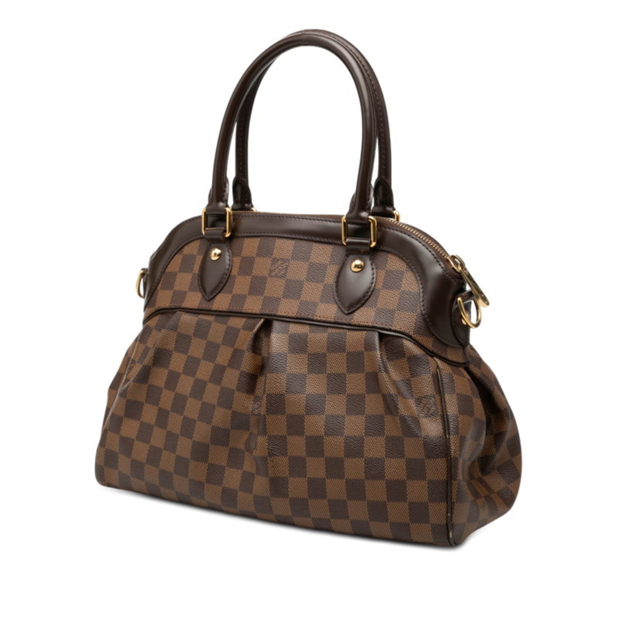 Louis Vuitton Damier Brown Pvc Leather Handbag Shoulder Bag (Pre-Owned)