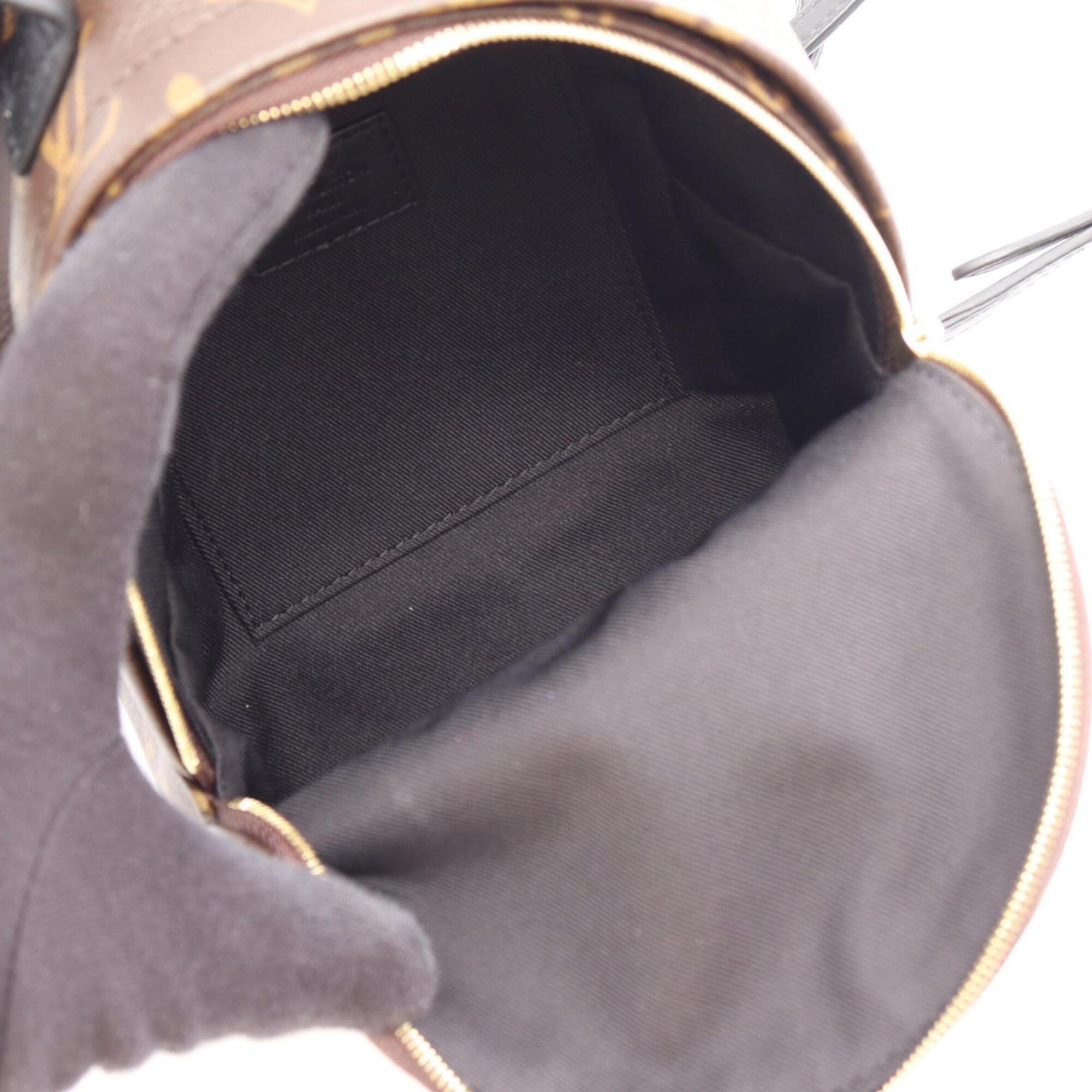 Louis Vuitton Black Brown Monogram Monogram Leather Backpack (Pre-Owned)