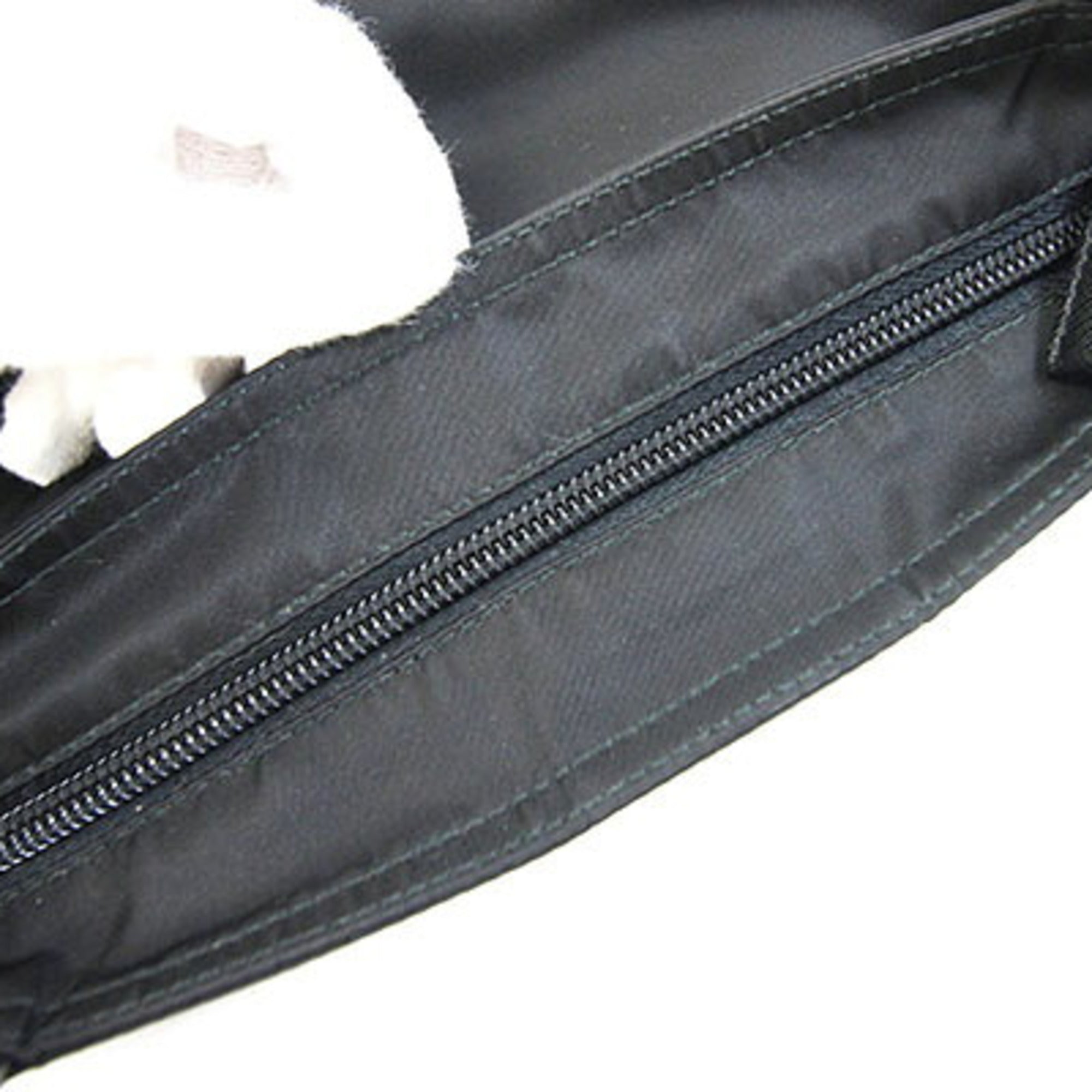 Prada Black Nylon Leather Shoulder Bag (Pre-Owned)