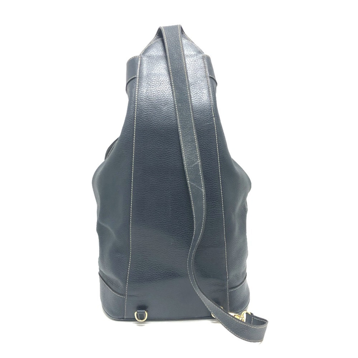 Hermes Navy Leather Shoulder Bag (Pre-Owned)