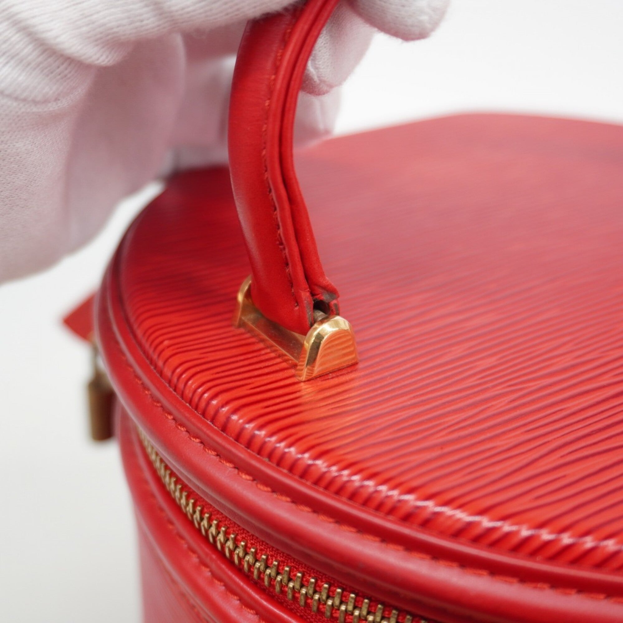 Louis Vuitton Castilian Red Handbag (Pre-Owned)