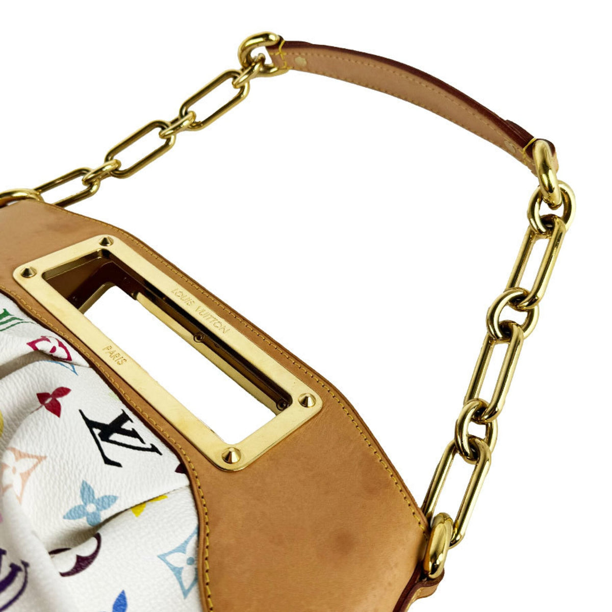 Louis Vuitton Blanc Multi-Color Monogram Multicolore Handbag (Pre-Owned)