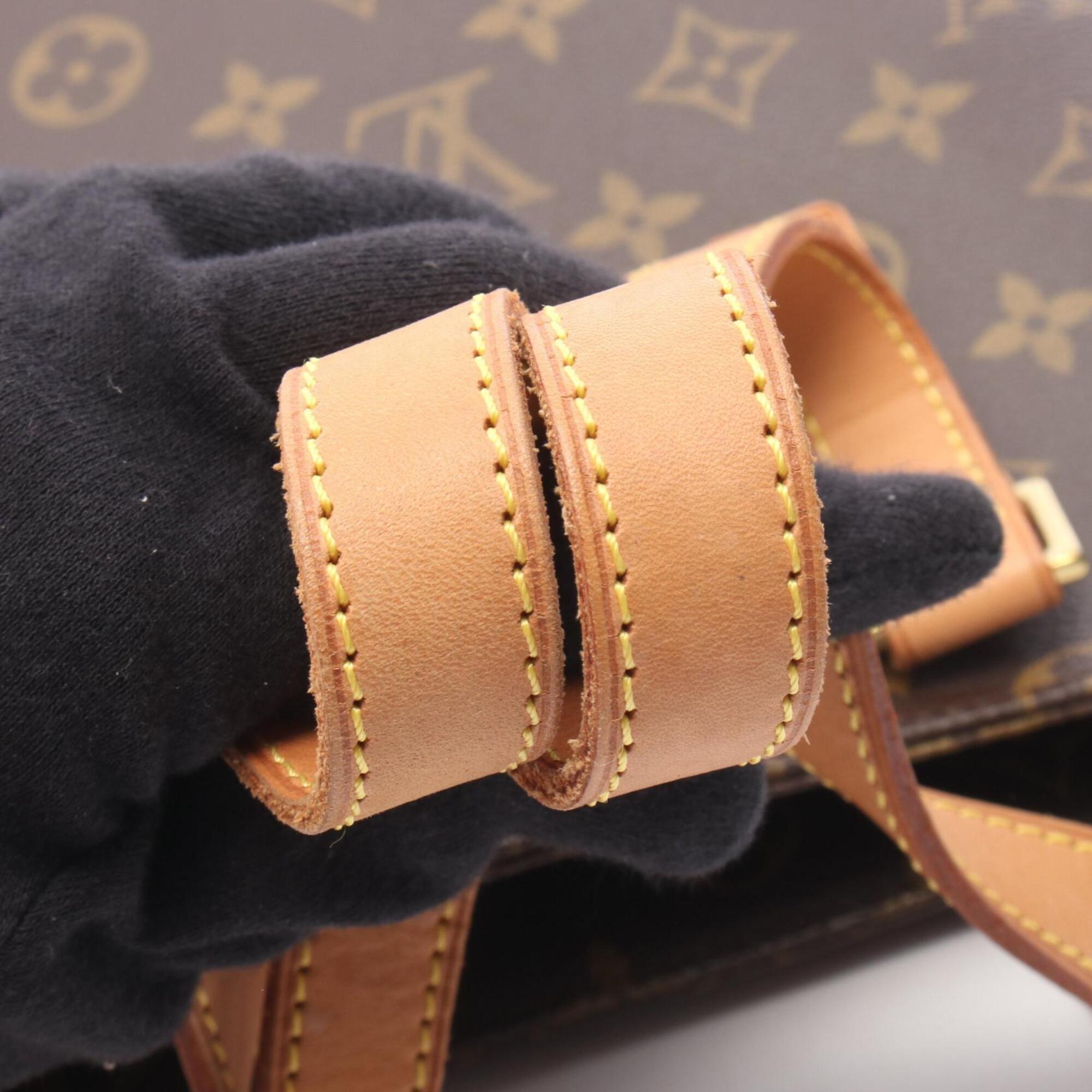 Louis Vuitton Brown Coated Canvas Pvc Monogram Leather Handbag Tote Bag (Pre-Owned)