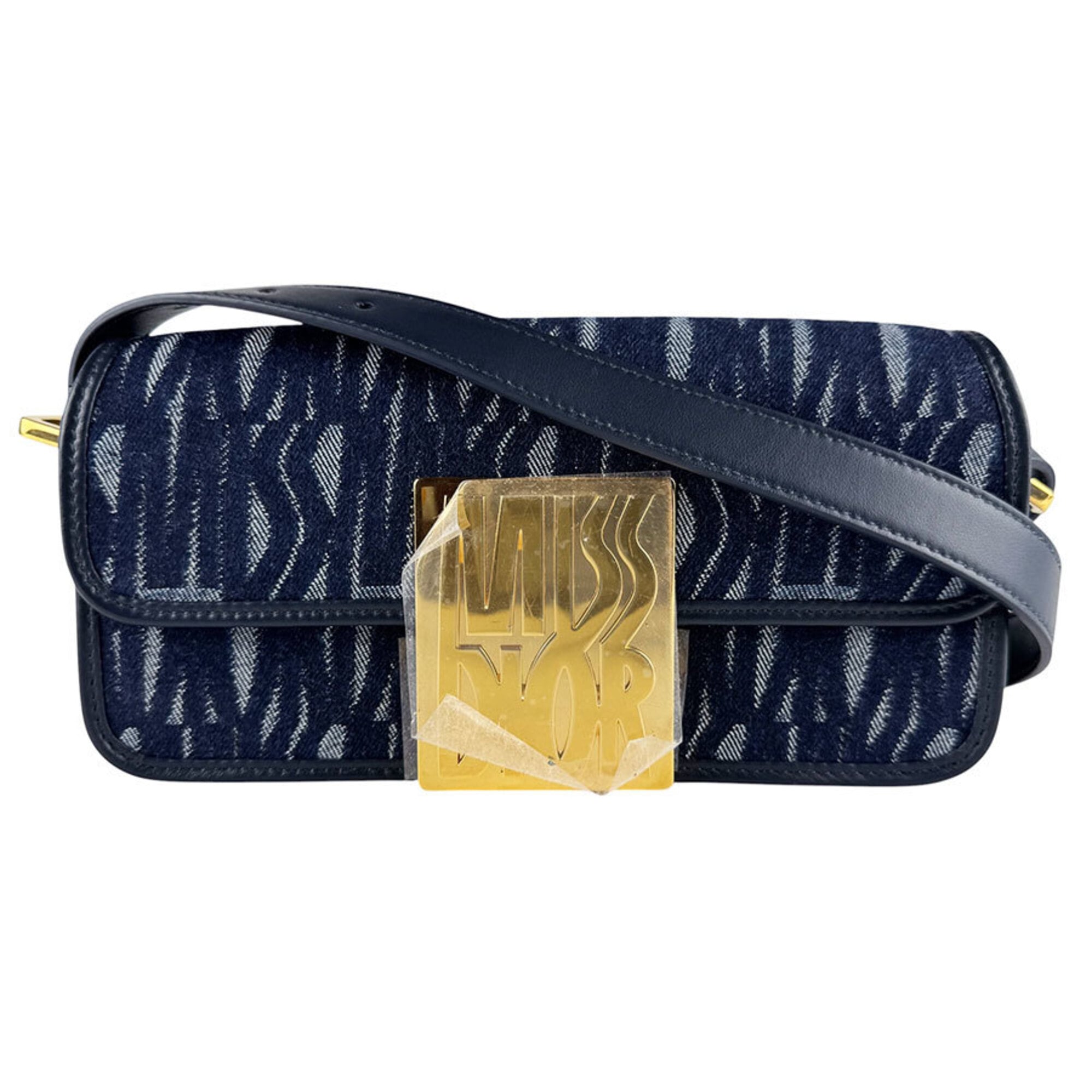 Christian Dior Navy Denim Handbag Shoulder Bag (Pre-Owned)