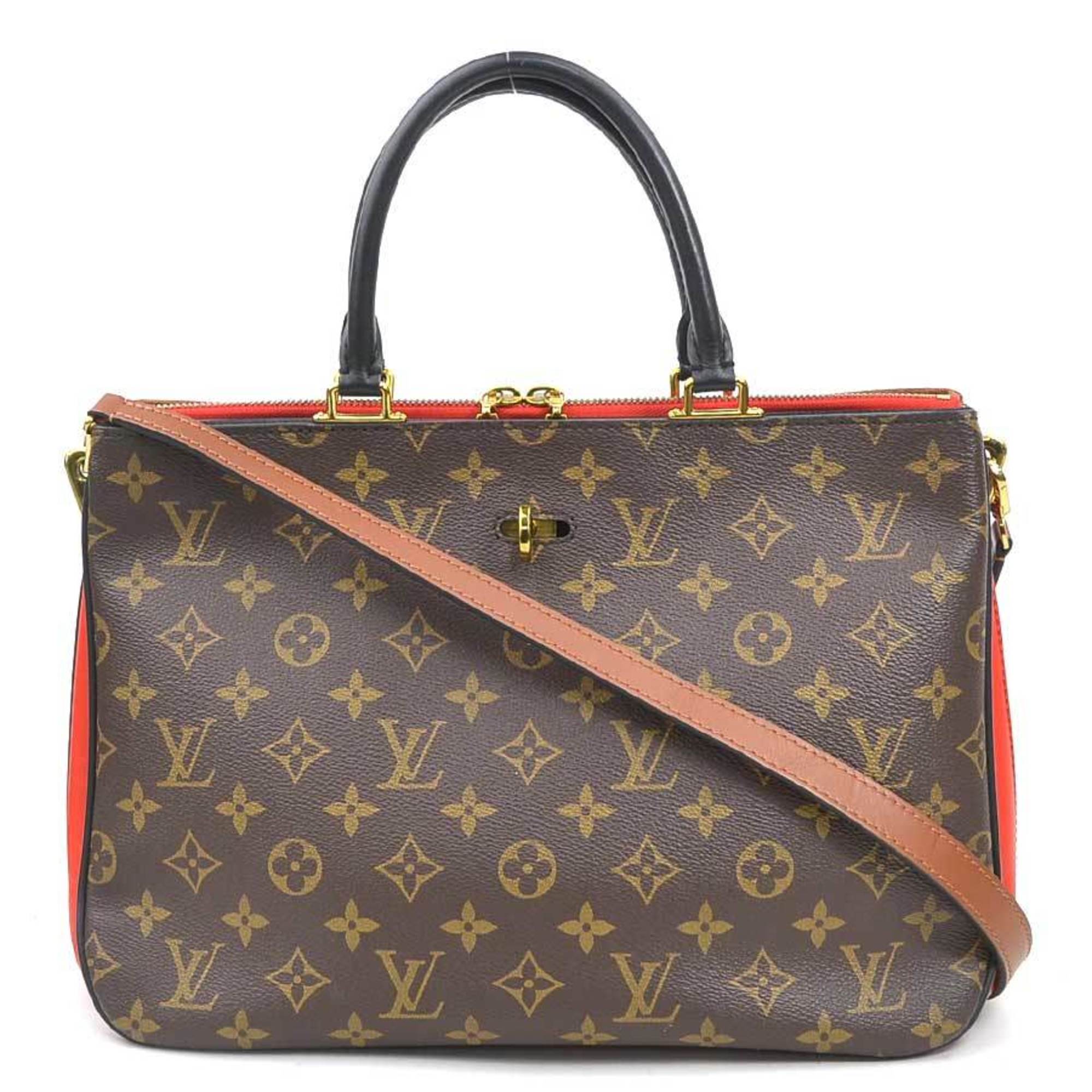 Louis Vuitton Monogram Noir Rouge Monogram Handbag Shoulder Bag (Pre-Owned)
