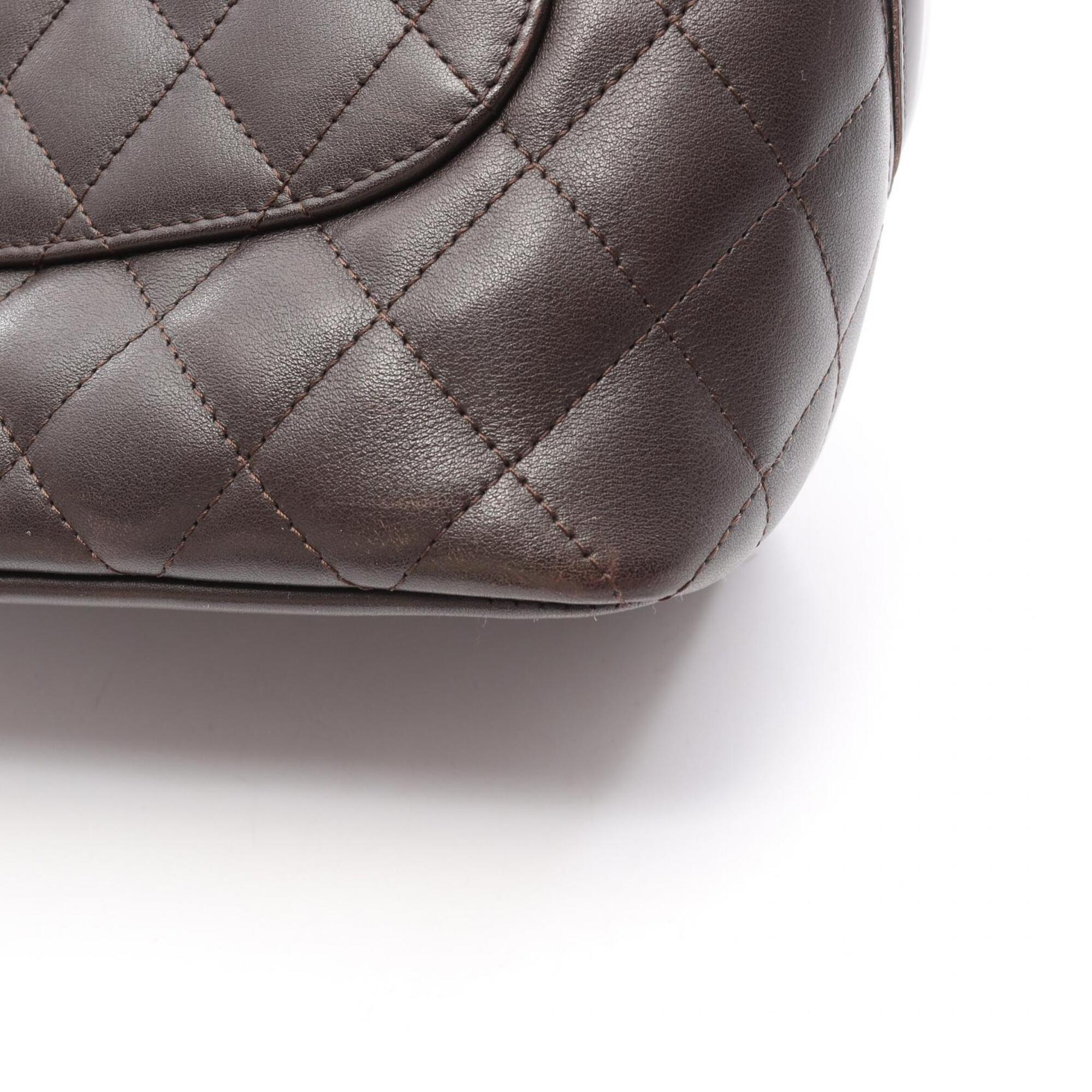 Chanel Brown Cambon Ligne Handbag Tote Bag (Pre-Owned)