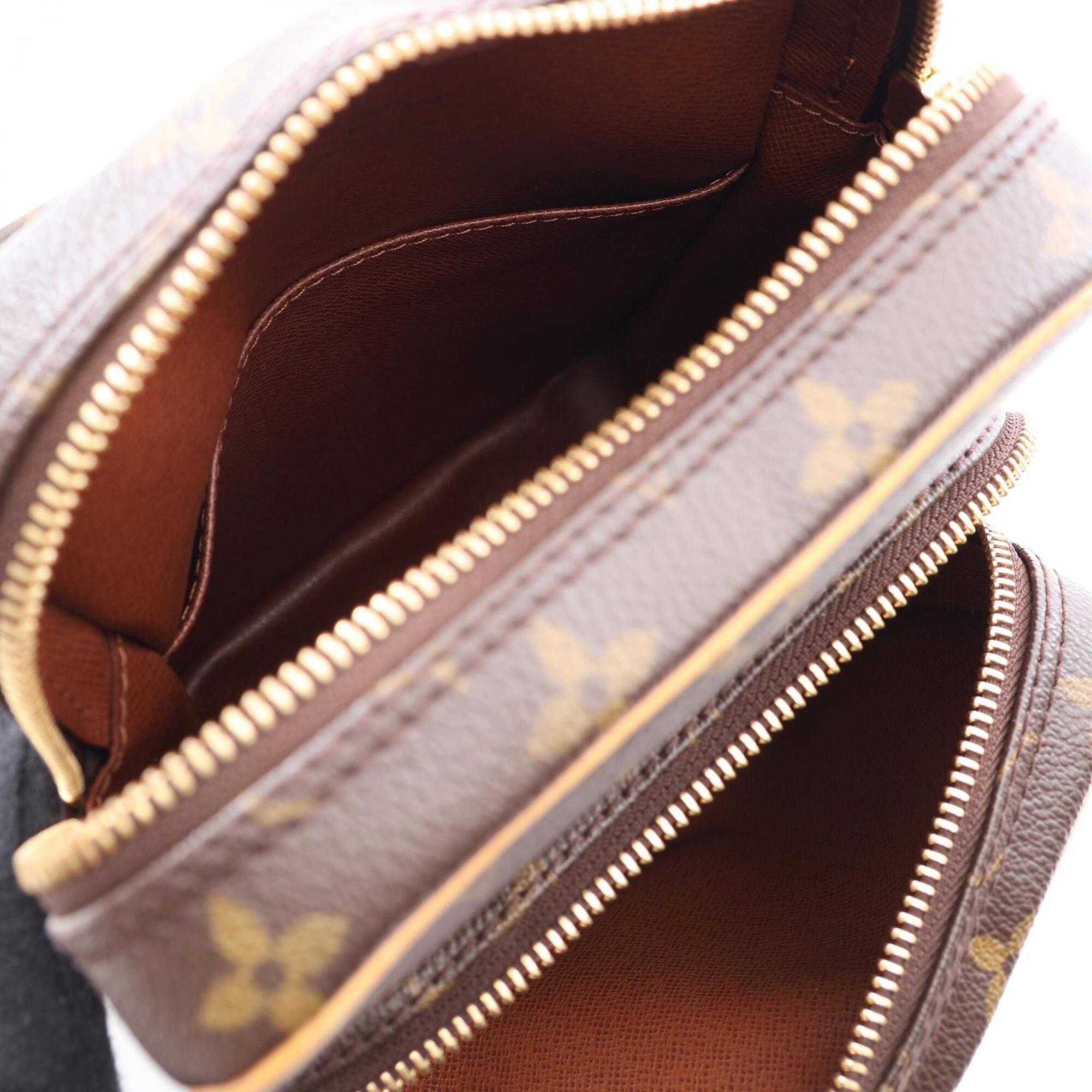 Louis Vuitton Brown Coated Canvas Pvc Monogram Leather Handbag Shoulder Bag (Pre-Owned)