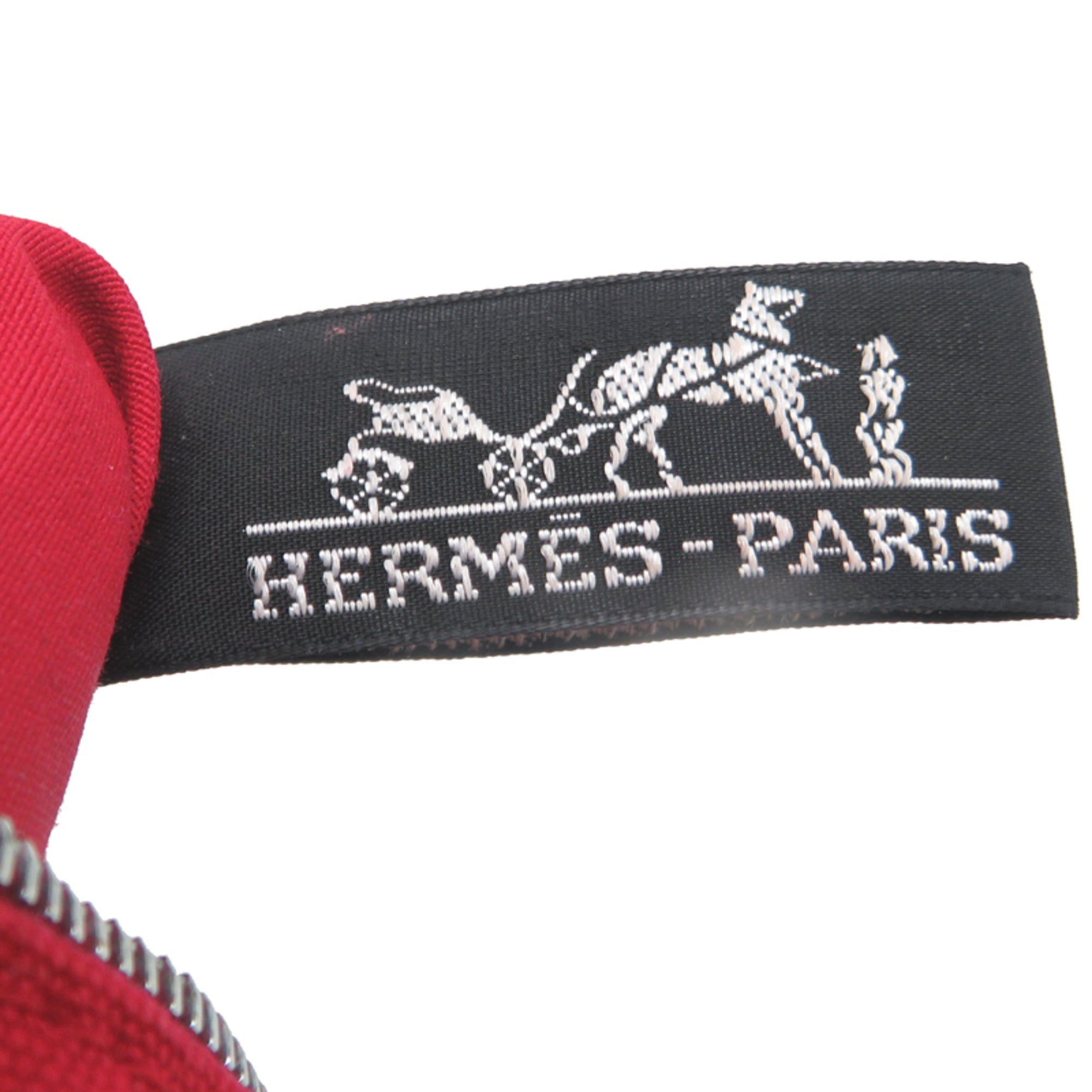 Hermes Red Color Cotton Pouch (Pre-Owned)