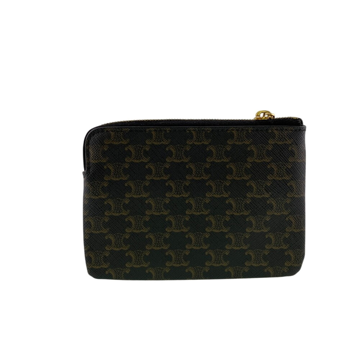 Celine Brown Pvc Coin Purse/Coin Case (Pre-Owned)
