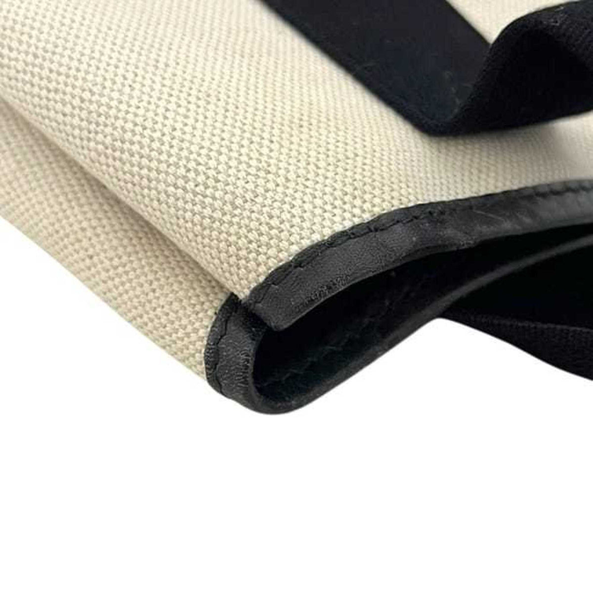 Balenciaga Black White Canvas Leather Tote Bag (Pre-Owned)