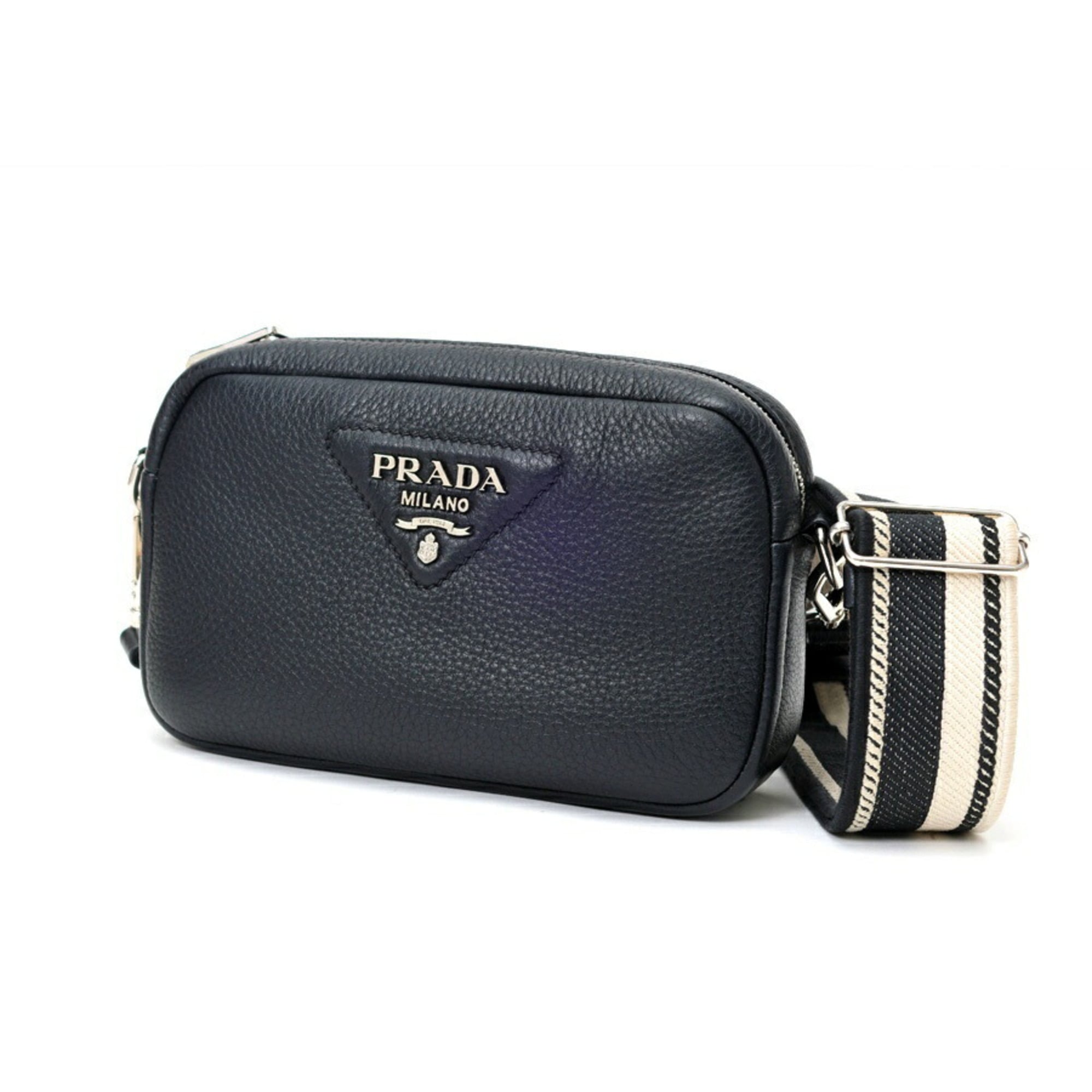 Prada Black Leather Shoulder Bag (Pre-Owned)