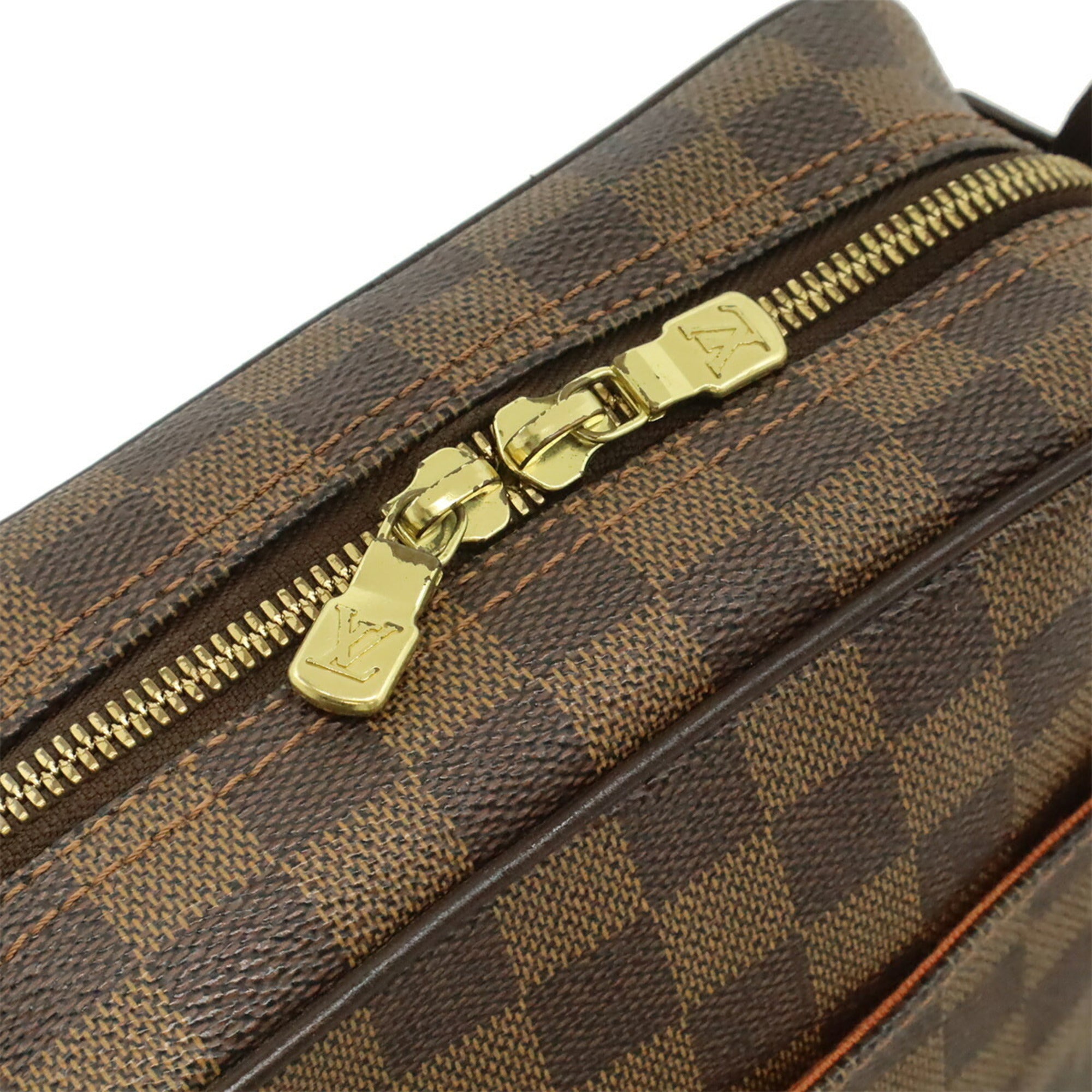 Louis Vuitton Brown Damier Canvas Pvc Pochette Shoulder Bag (Pre-Owned)