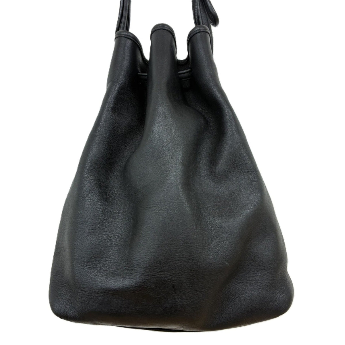Coach Black Leather Shoulder Bag (Pre-Owned)