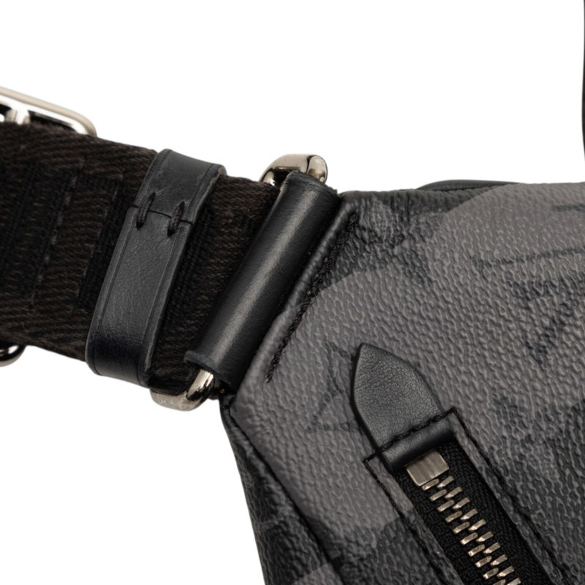 Louis Vuitton Black Gray Pvc Sling Bag (Pre-Owned)
