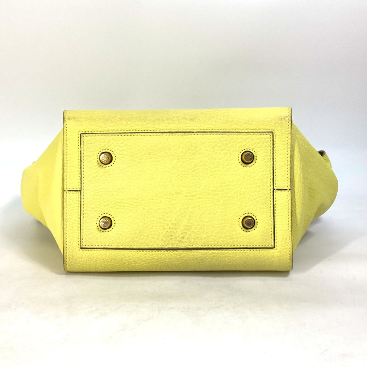 Celine Yellow Leather Handbag (Pre-Owned)