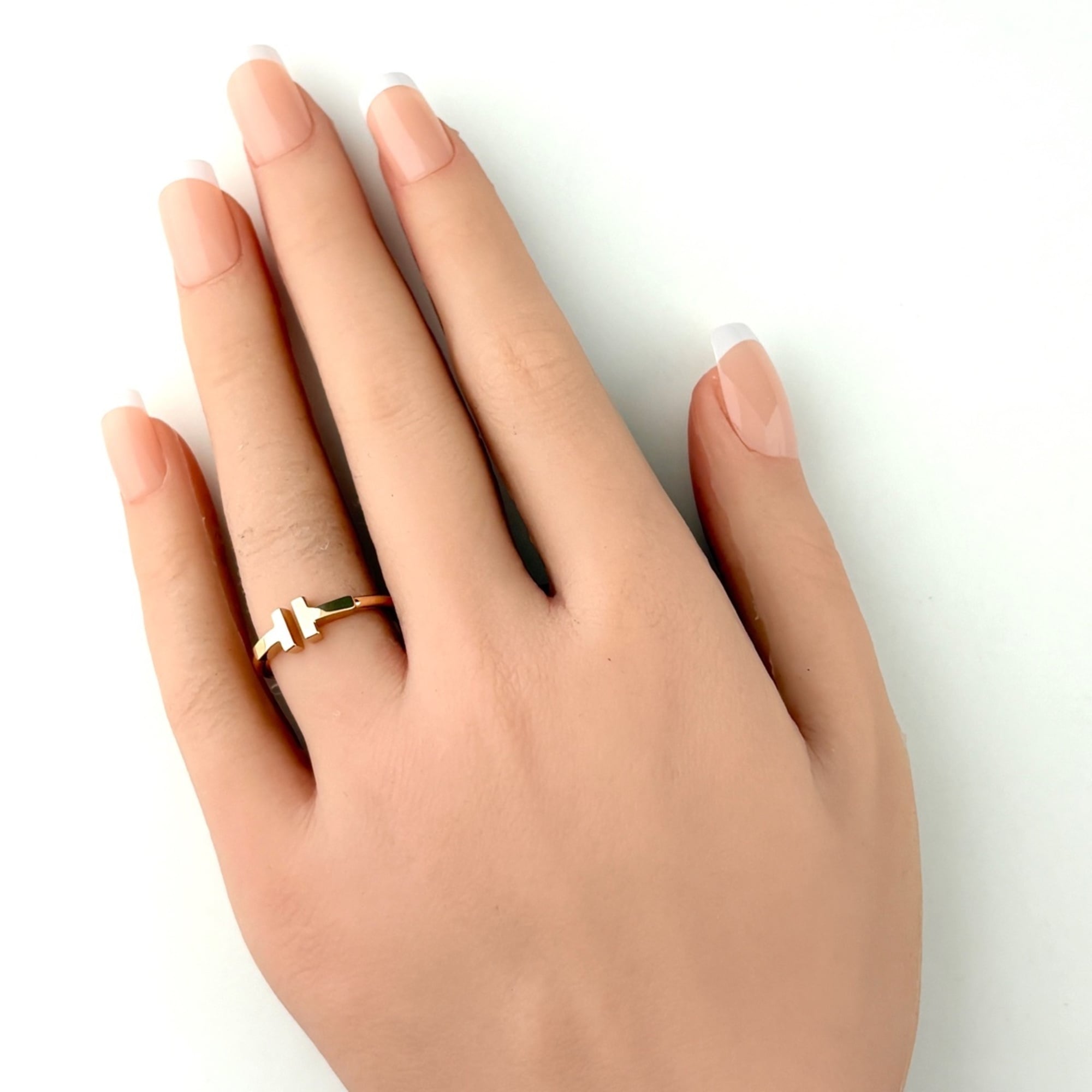 Tiffany Pink Gold (18K) Band Ring (Pre-Owned)